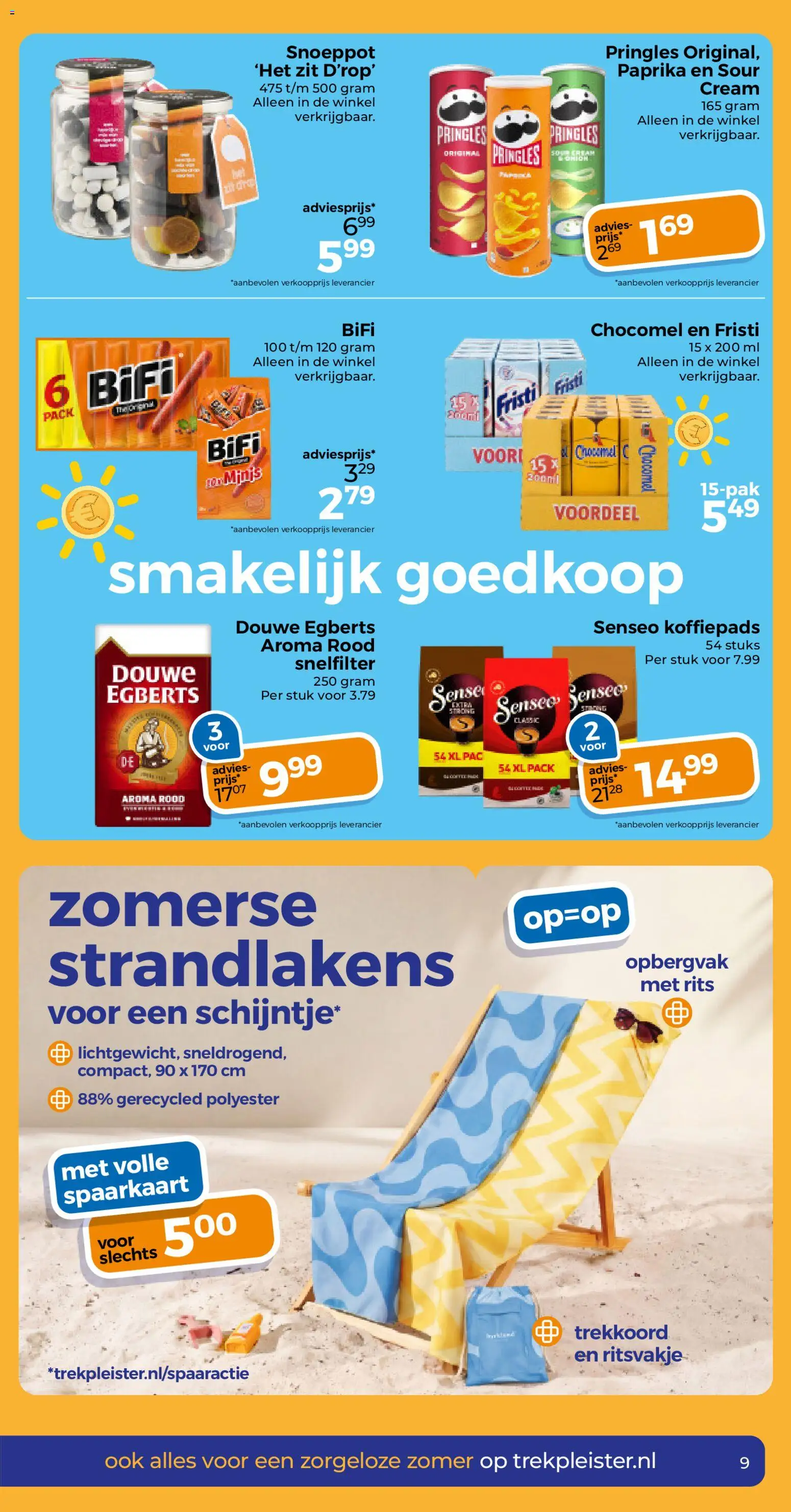 {H1} | Pagina: 9 | Producten: Koffiepads, Kész piskótalap, Pringles