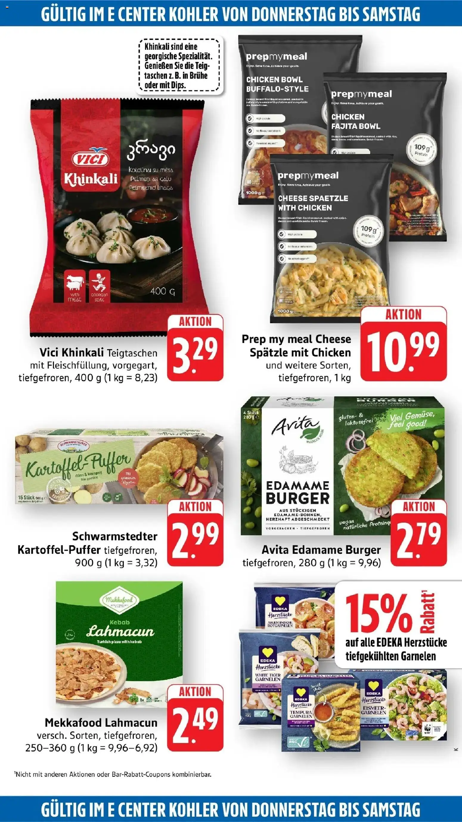 Edeka Prospekt Offenburg (ab 10.08.2026) » Angebote Online | Seite: 47 | Produkte: Taschen, Garnelen, Pizza, Tiger garnelen