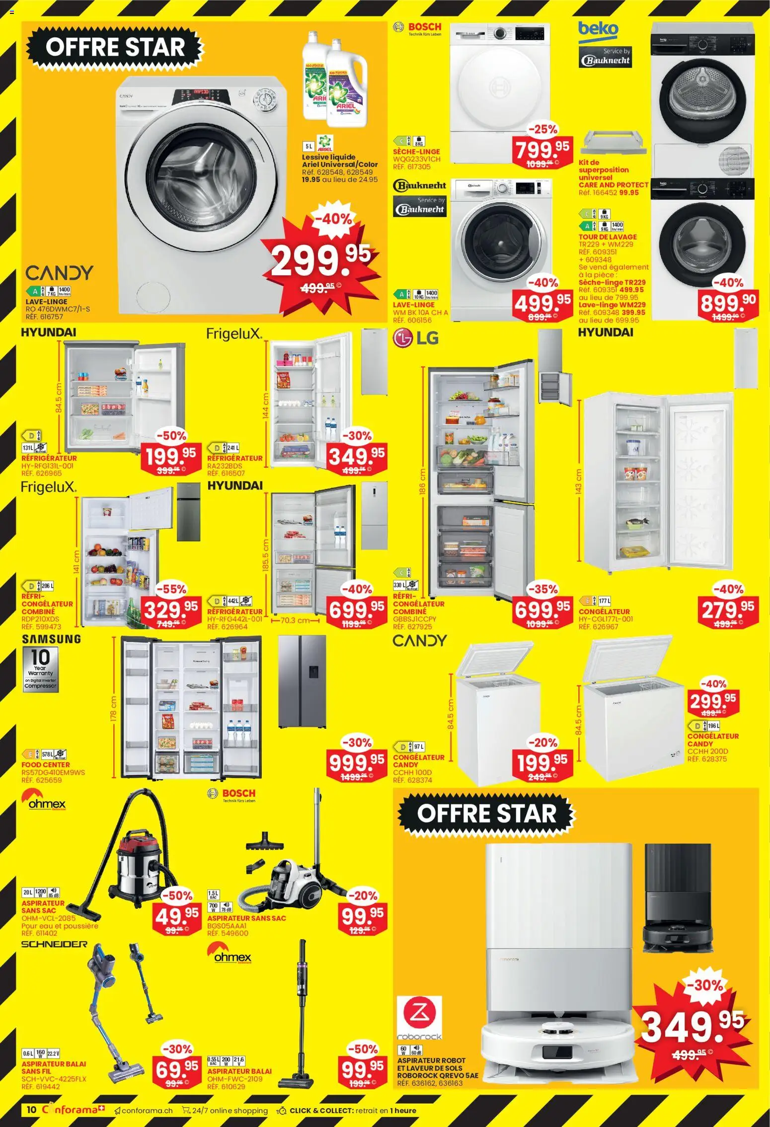 Conforama aktionen FR – gültig ab 08.07.2026 | Seite: 10 | Produkte: Samsung, Bosch, LG