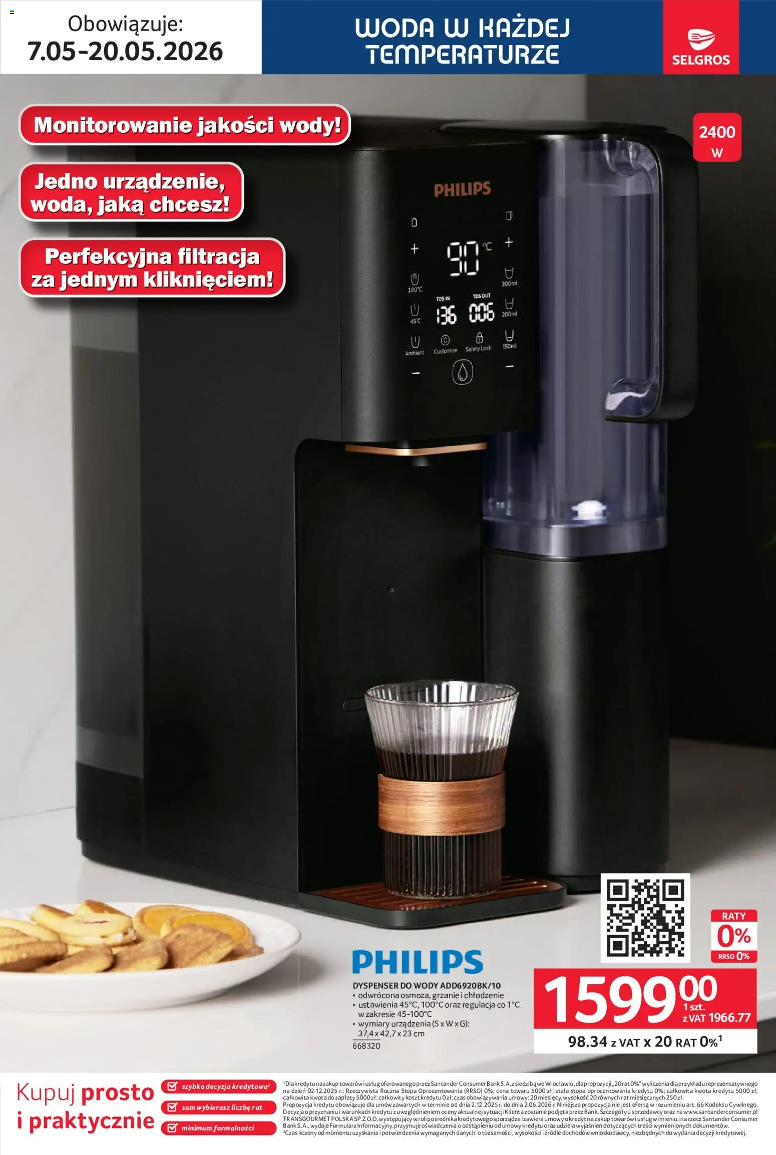 Selgros cash&carry gazetka - Elektro AGD od 07.05.2026 | Strona: 3 | Produkty: Woda