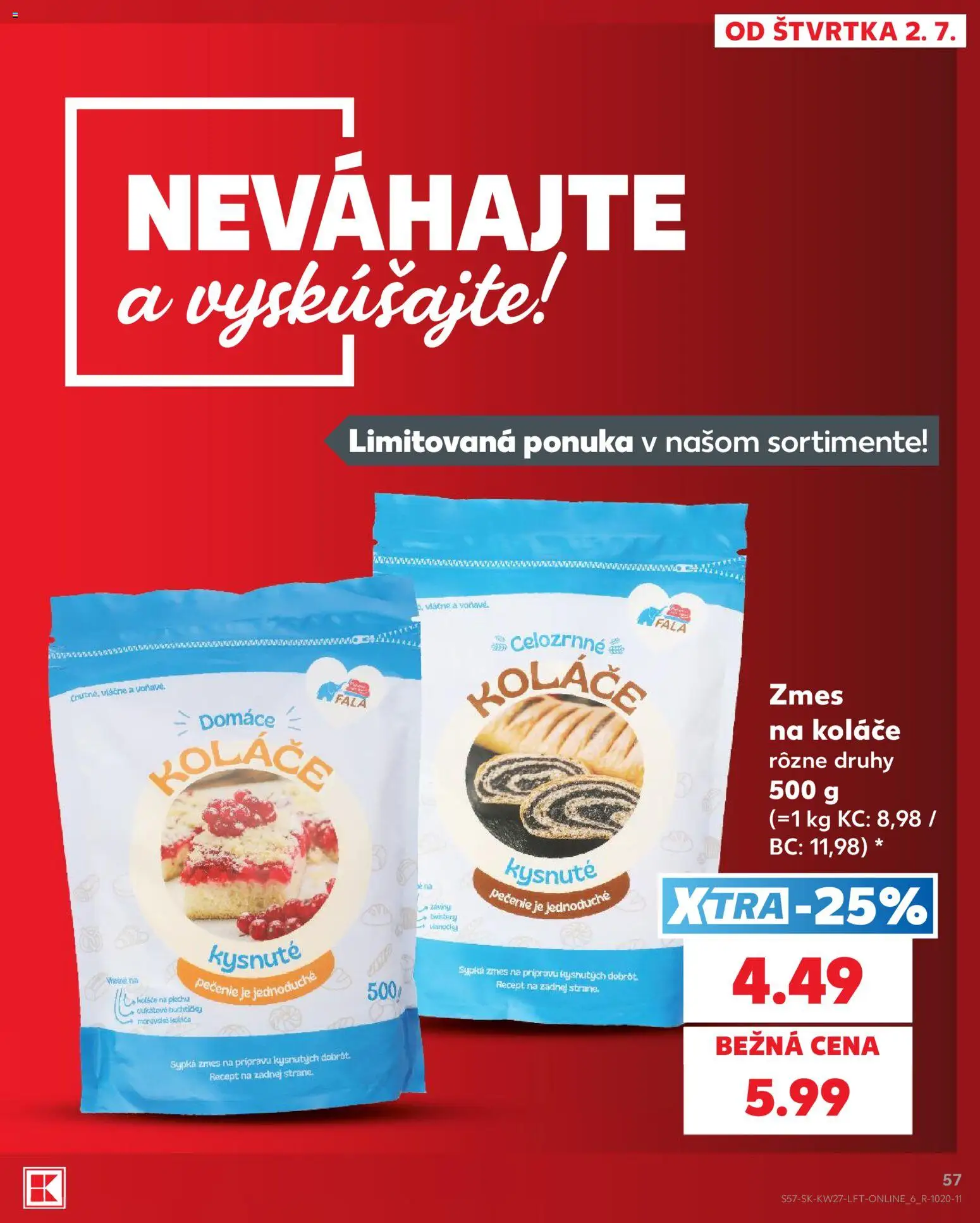 Nové Kaufland akcie – leták je platný od 02.07.2026 | Strana: 57