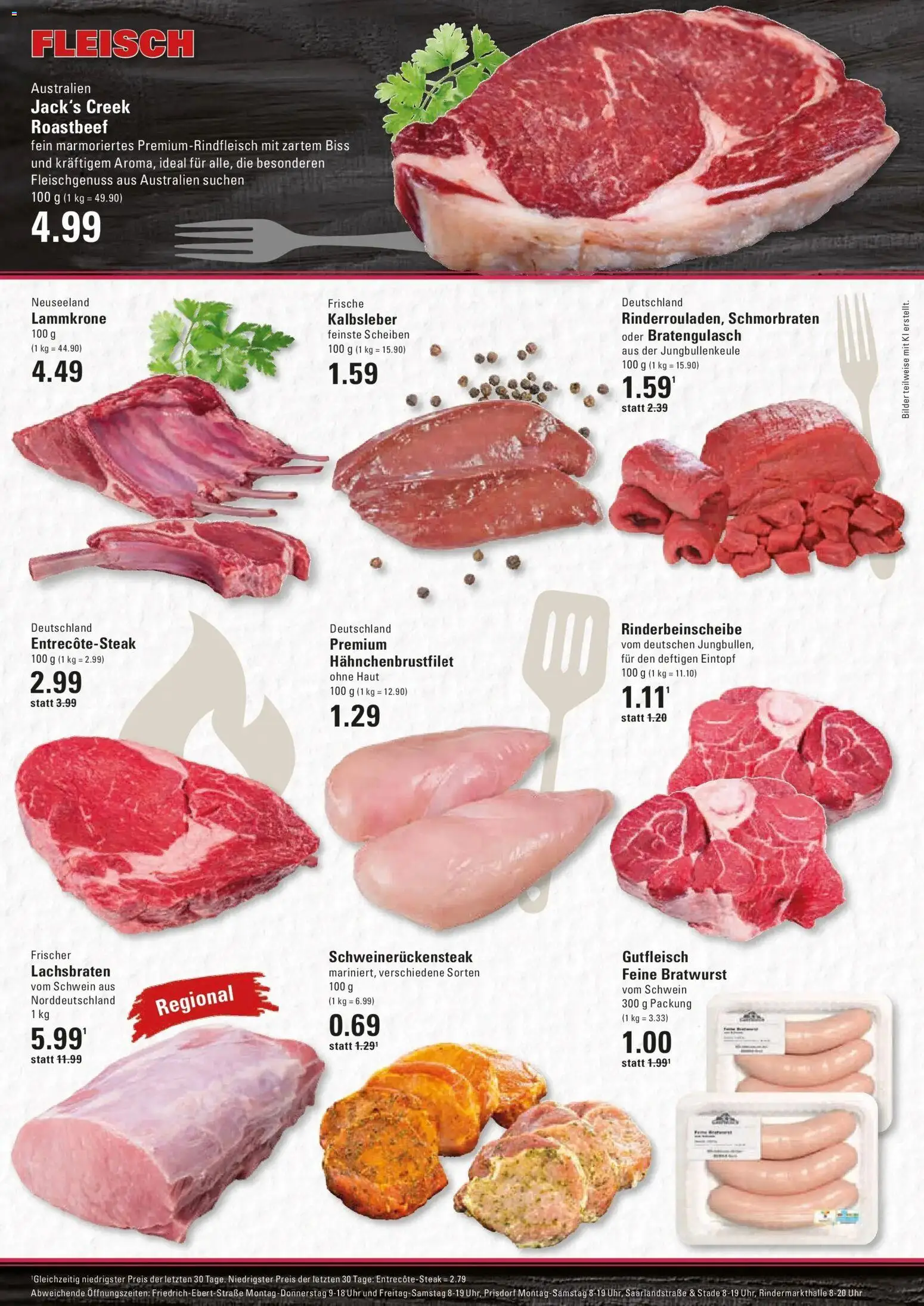 Edeka Prospekt Hamburg (ab 21.09.2026) » Angebote Online | Seite: 4 | Produkte: Bratwurst, Kalbsleber, Bilder, Fleisch