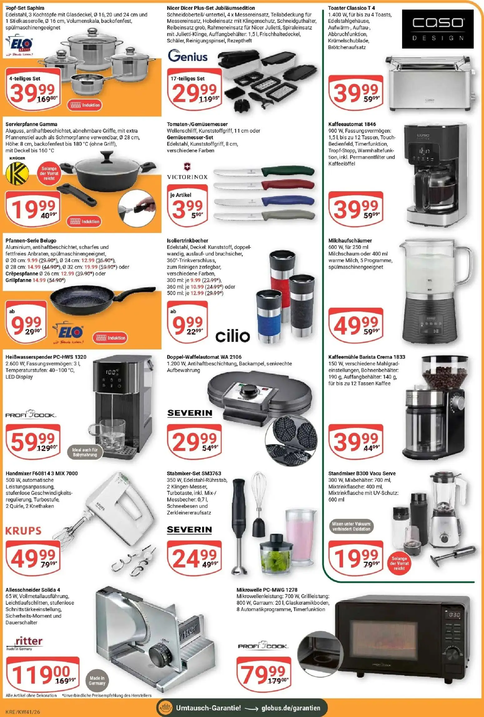 Globus Prospekt Krefeld (ab 05.10.2026) » Angebote online | Seite: 5 | Produkte: Krups, Mikrowelle, Toaster, Babynahrung