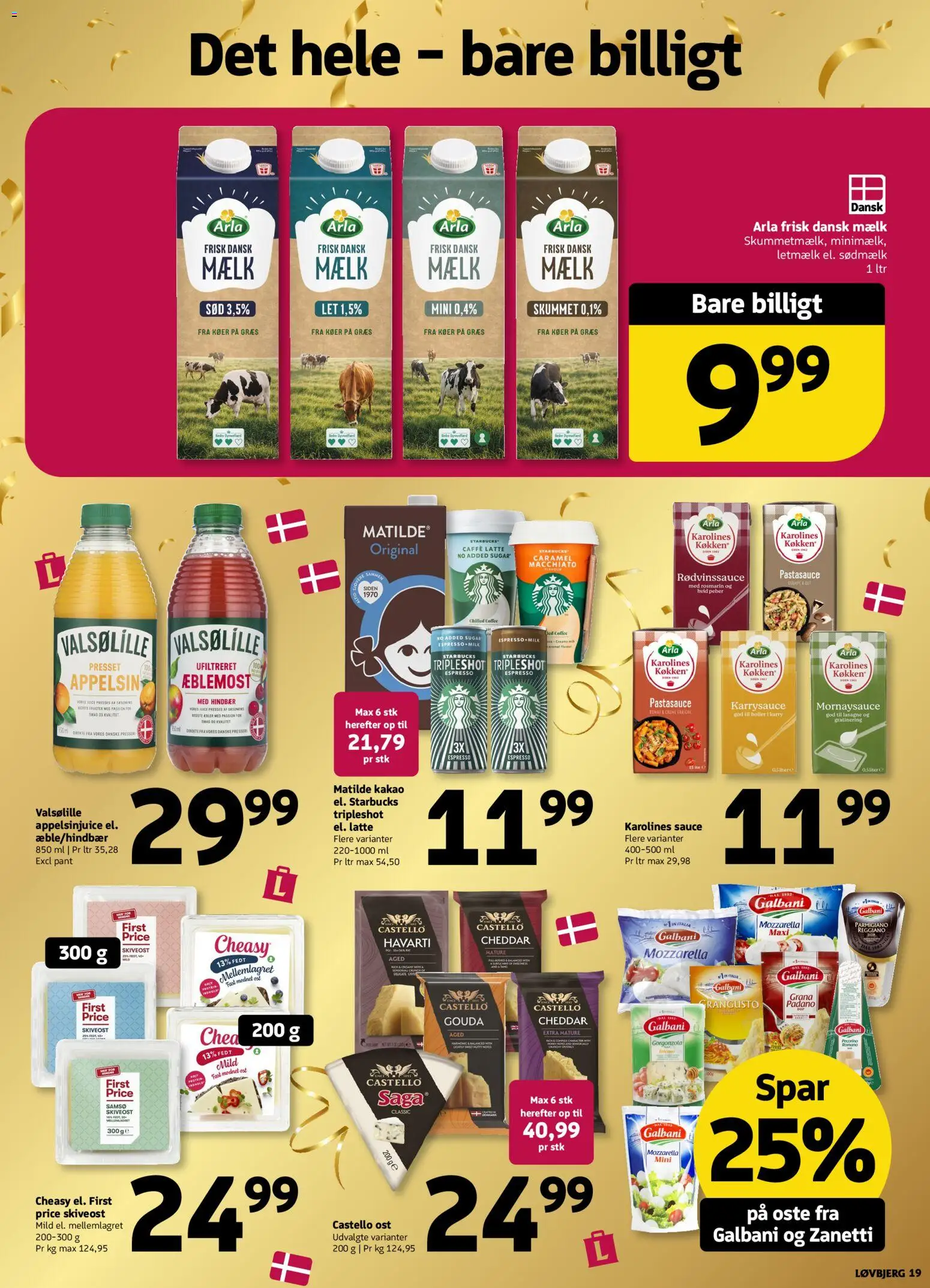 Løvbjerg tilbudsavis – gyldig fra 02/10/2026 | Side: 19 | Produkter: Mælk, Creme, Rødvinssauce, Peber