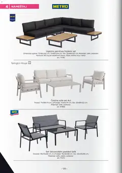 Metro katalog Horeca Profesionalna oprema - pregled Metro kataloga - važi od 10.07.2026 | Strana: 120 | Proizvode: Sofa, Sto, Trosed, Ugaona garnitura