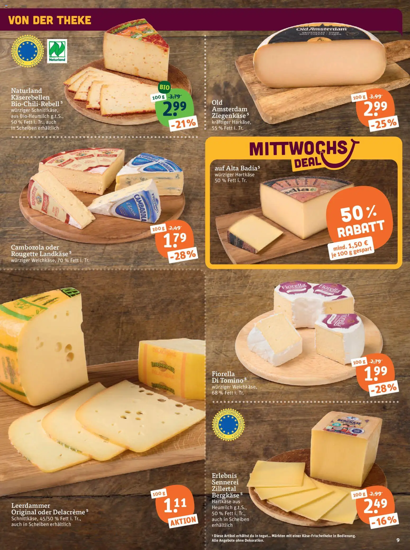 Tegut Prospekt – gültig ab 26.05.2026 | Seite: 11 | Produkte: Theke, Ziegenkäse, Leerdammer