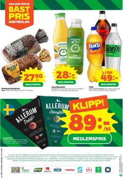 Coop erbjudanden - Förhandsvisning av reklamblad från butik Coop aktuell från 13/07/2026 | Sida: 8 | Produkter: Musli, Mjölk, Ost, Apelsin