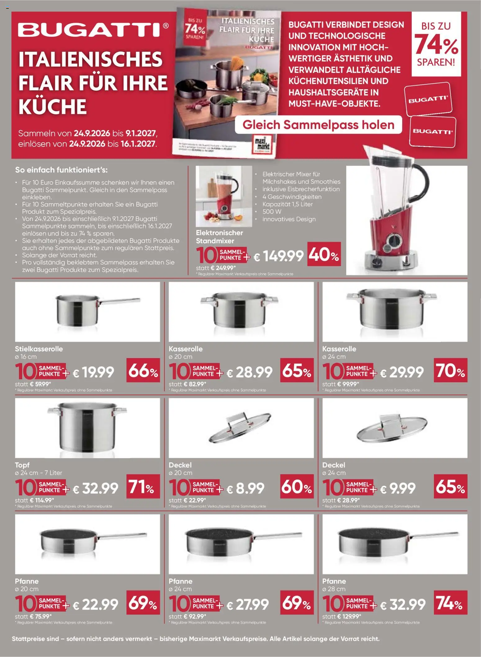 Maximarkt Flugblatt gültig ab 24.09.2026 | Seite: 24 | Produkte: Mixer