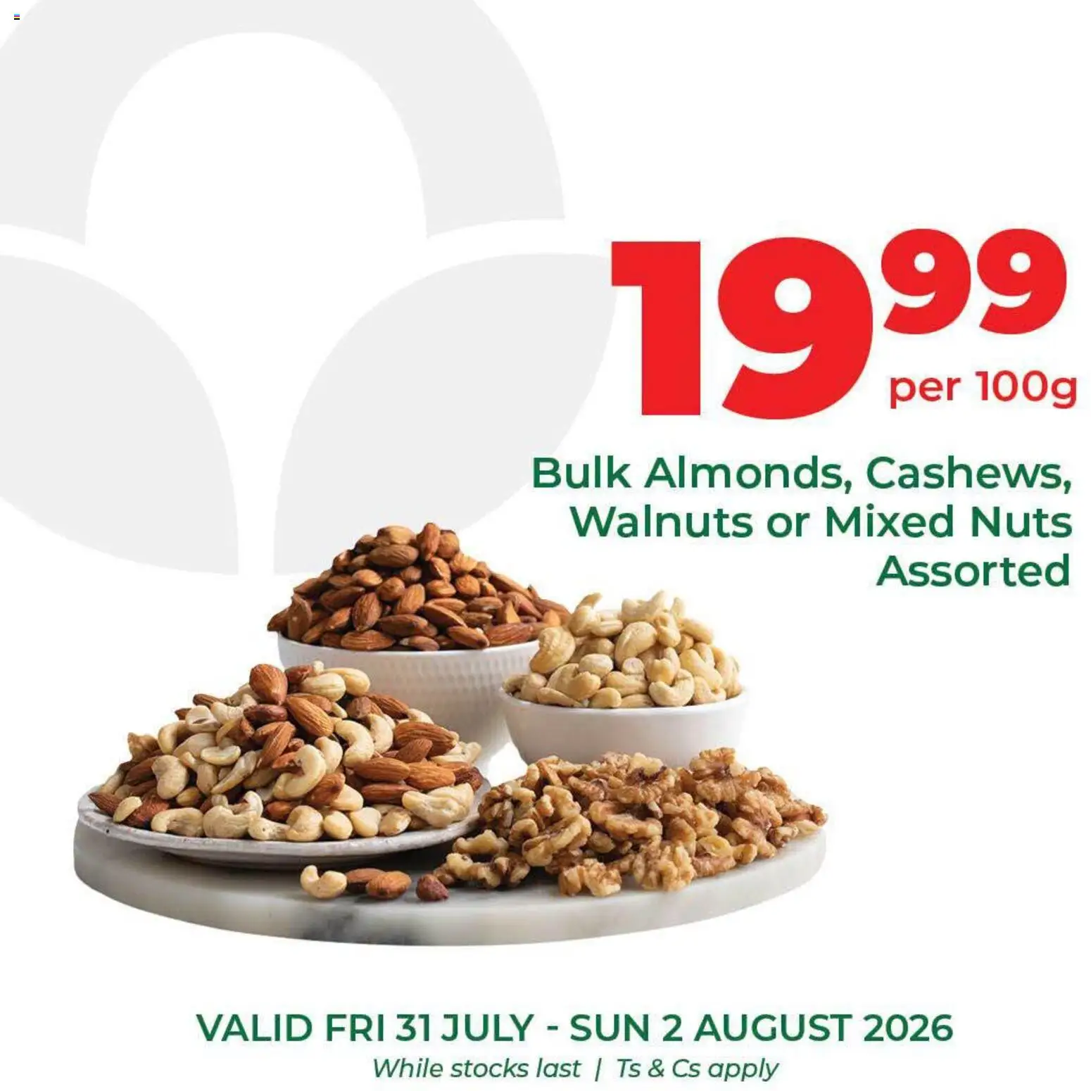 New Food Lover's Market catalogue – valid from 31/07/2026 | Page: 6 | Products: Nuts