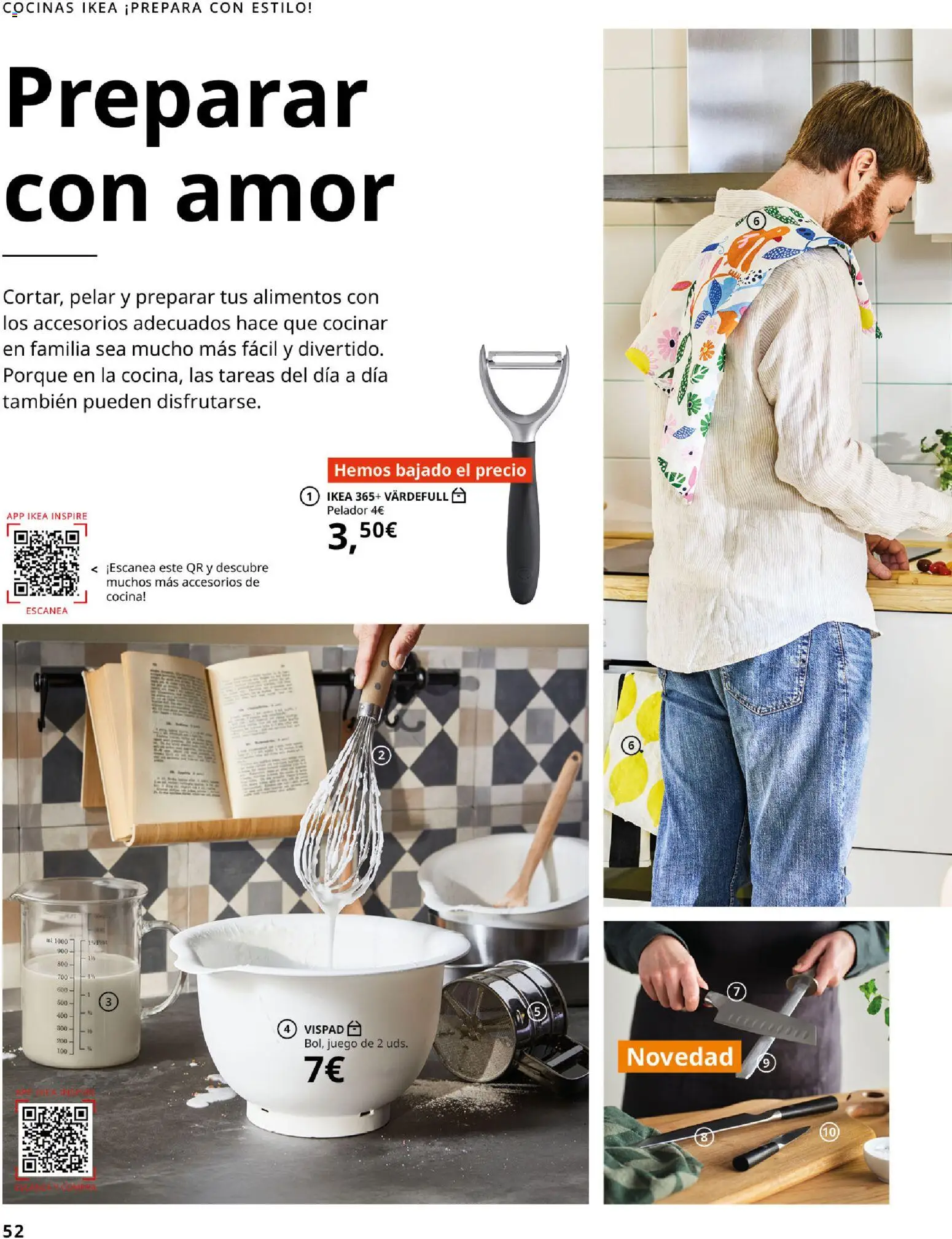 IKEA - Accesorios y decoración │ válido desde el 01/09/2026 | Página: 52 | Productos: Pelador, Cocina, Alimentos