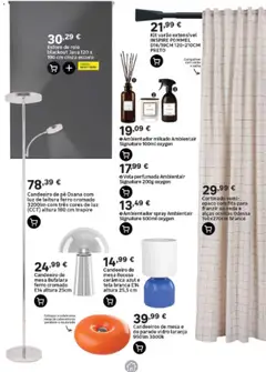 Pré-visualização Leroy Merlin - Catálogo de Decoração Madeira válido de 17/09/2026 | Página: 19 | Produtos: Candeeiro, Candeeiro de mesa, Candeeiro de pé, Ferro