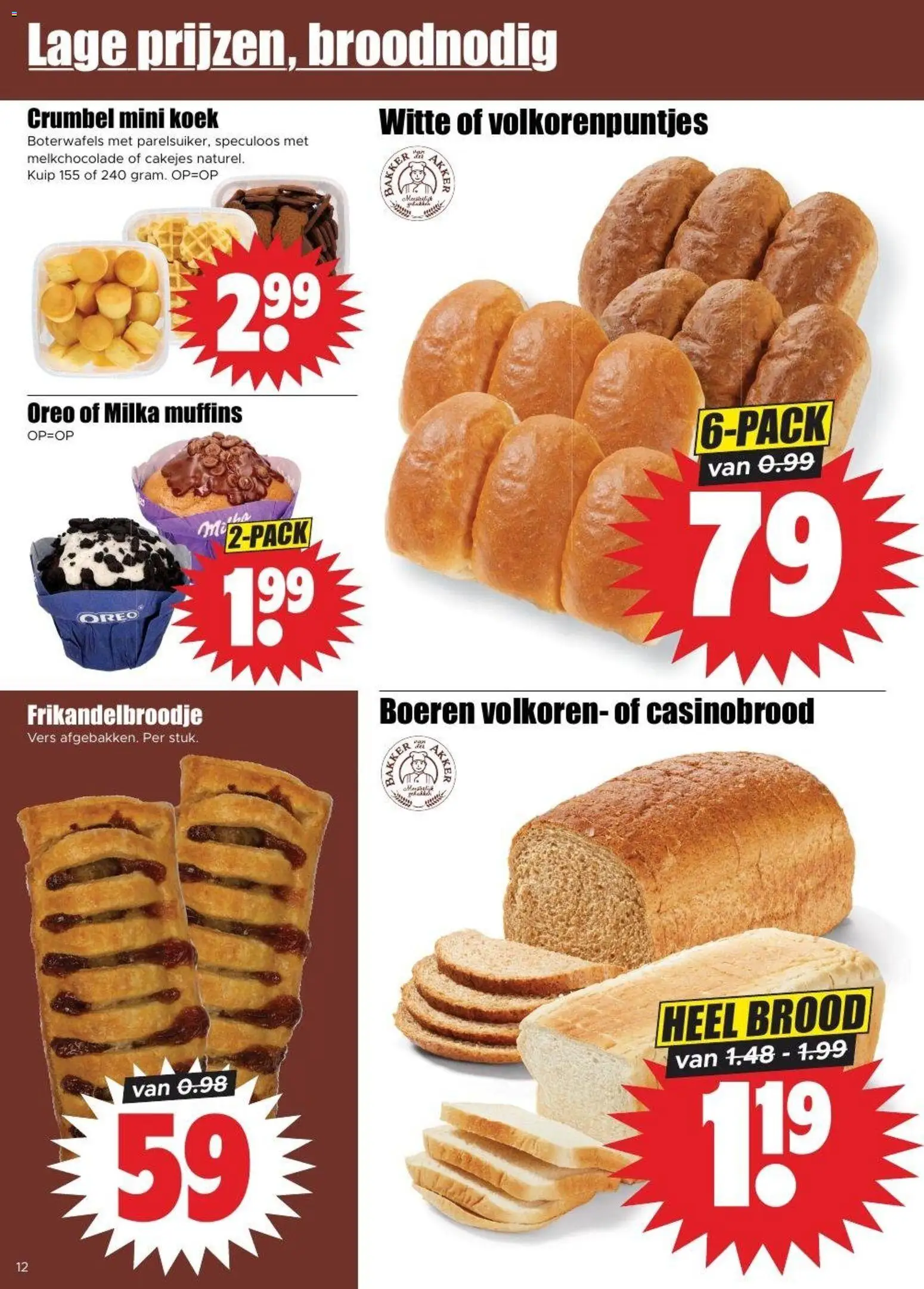 {H1} | Pagina: 8 | Producten: Muffins, Brood, Oreo