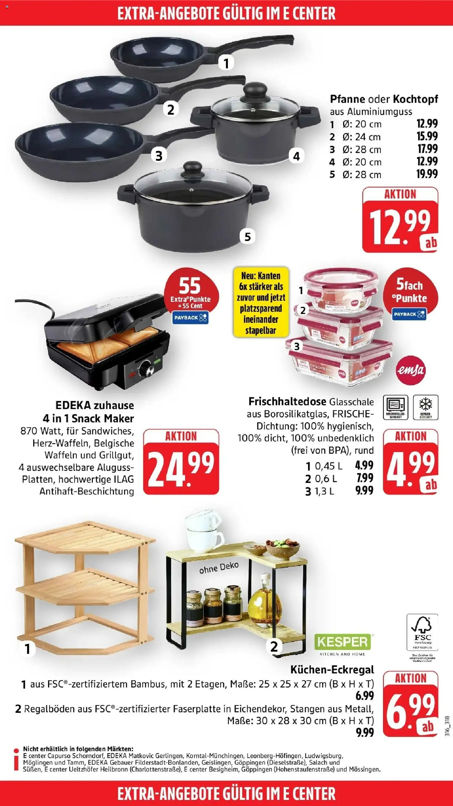 Edeka Prospekt Remseck-Hochberg (ab 05.10.2026) » Angebote Online | Seite: 56 | Produkte: Waffeln