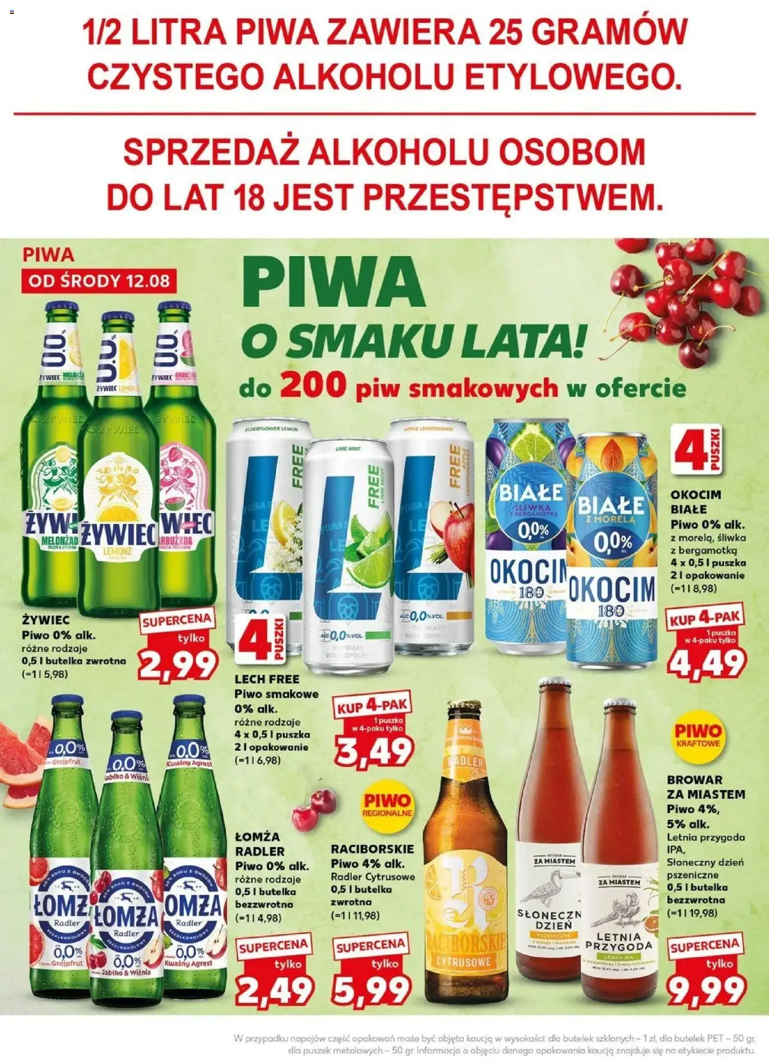 Kaufland gazetka - Super Piątek od 14.08.2026 - od jutra PDF | Strona: 20 | Produkty: Piwo smakowe, Agrest, Piwo, Grejpfrut