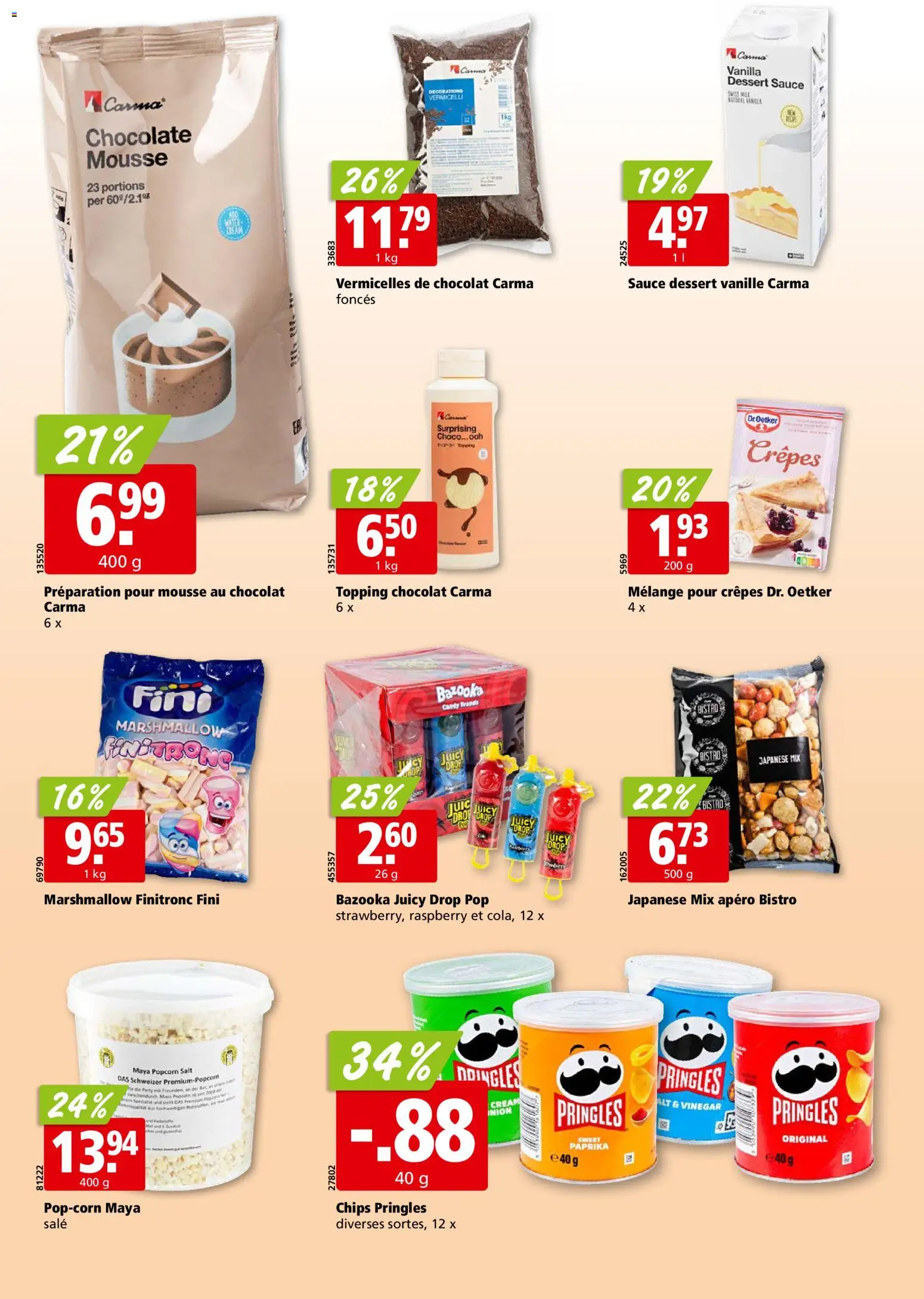 Aligro aktionen Chavannes, Matran, Genève, Sion – gültig ab 02.11.2026 | Seite: 20 | Produkte: Vanille, Bett, Bier, Chips