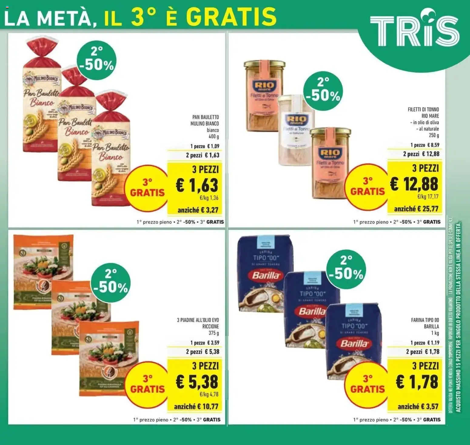Anteprima volantino Conad dal 23/09/2026 prossima settimana | Pagina: 9 | Prodotti: Farina, Barilla, Tonno, Olio di Oliva