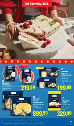ITALIAMO La Torta, La Torta Sa ukusom limuna 400 g - pregled Lidl kataloga - važi od 20.08.2026 | Strana: 63 | Proizvode: Desert, Ricotta, Čokolada, Torta