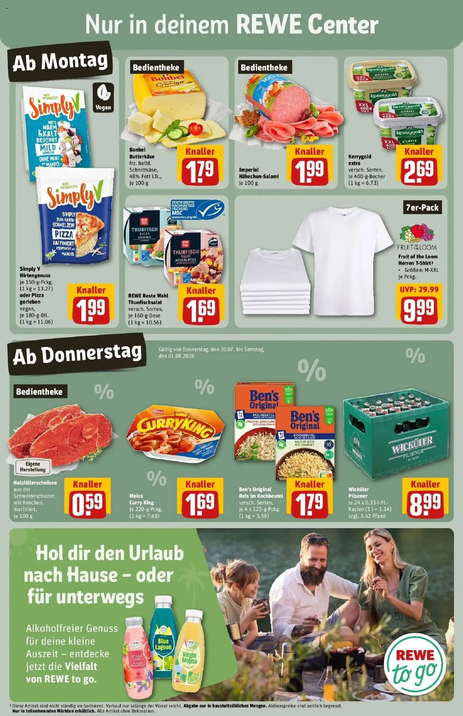 Rewe Prospekt Braunschweig – gültig ab 27.07.2026 | Seite: 3 | Produkte: Meica, Pizza, Reis, Salat