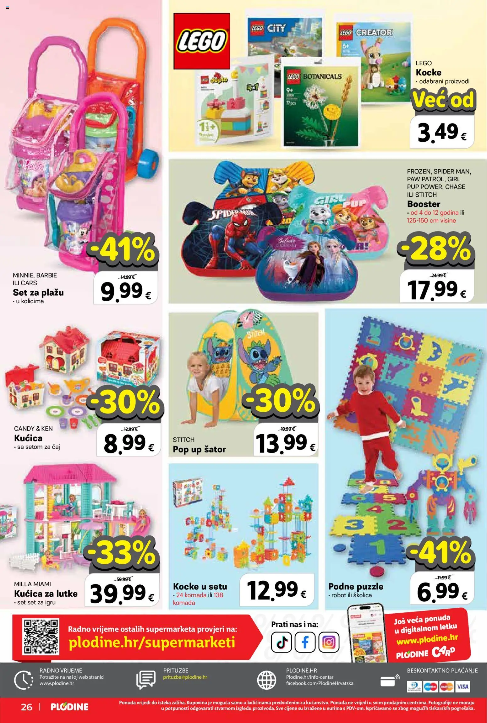 Plodine katalog | vrijedi od 11.03.2026 | Stranica: 26 | Proizvodi: Barbie, Robot, Čaj, Lego