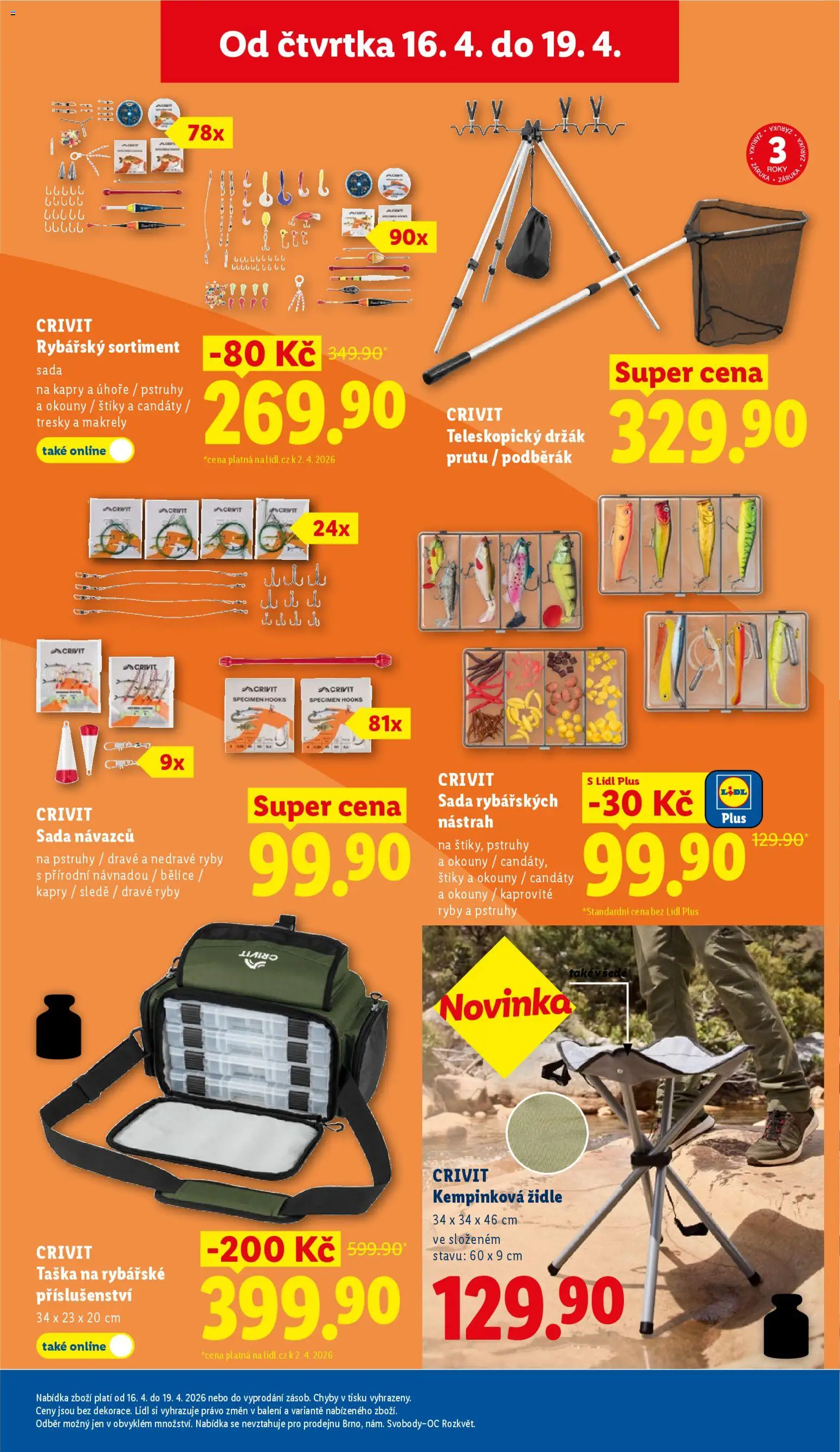 Lidl leták od 16.04.2026 | Strana: 33 | Produkty: Ryby, Taška, Židle