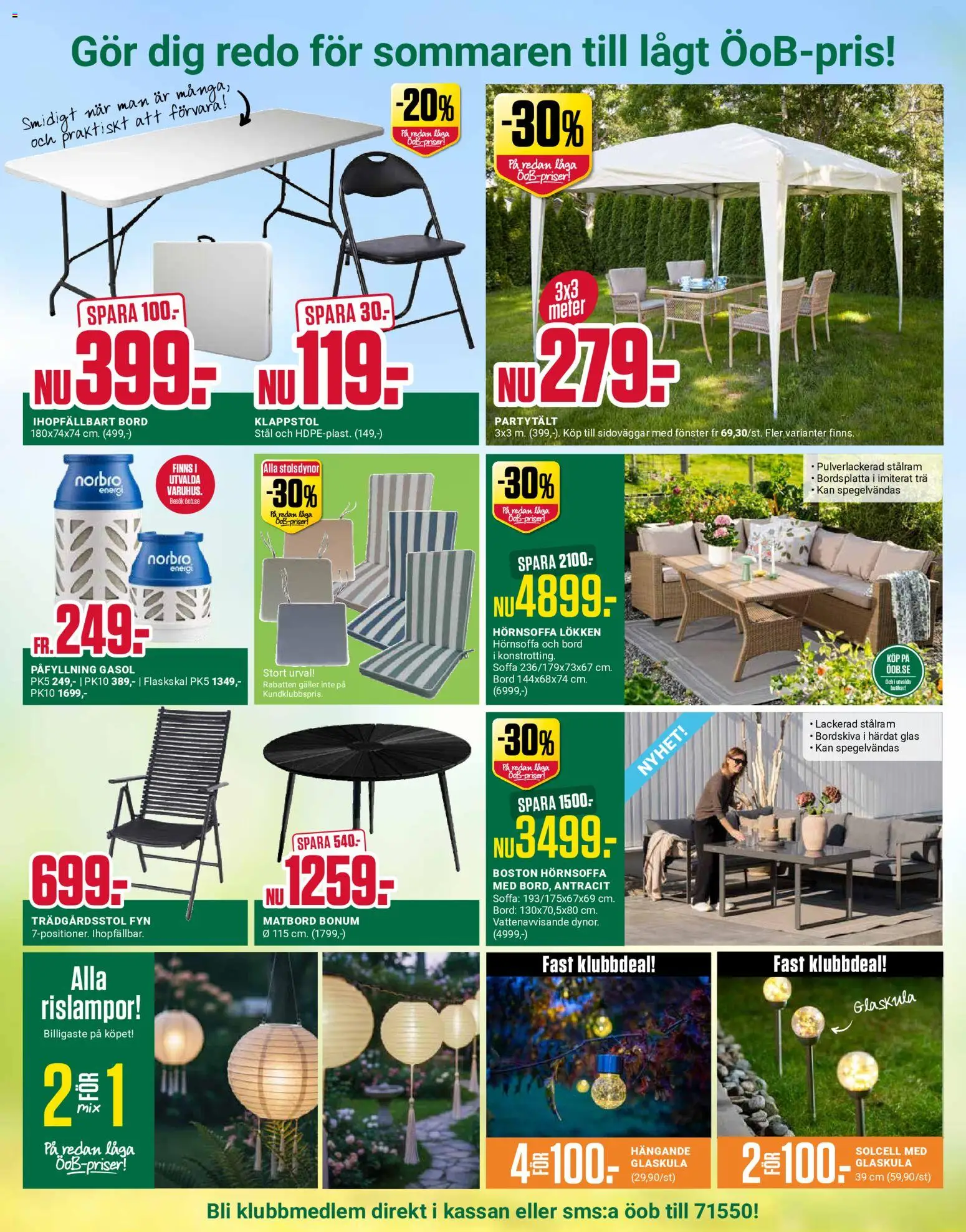 ÖoB reklamblad aktuell från 08.06.2026 | Sida: 10 | Produkter: Gasol, Galler, Soffa, Bord