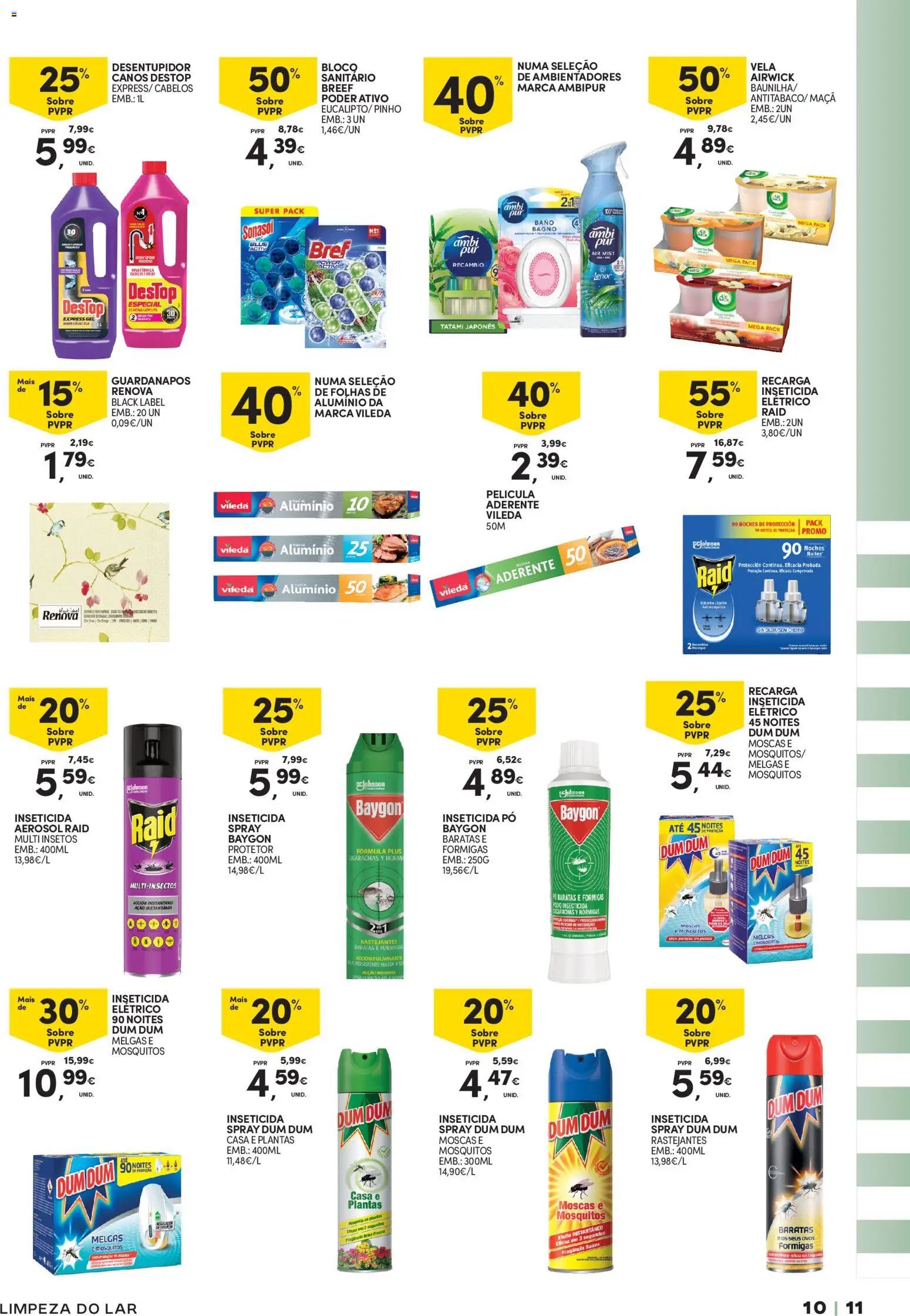 Continente - Açores Férias de Verão │ válido de 16.06.2026 | Página: 11 | Produtos: Pó, Guardanapos, Inseticida, Ovos