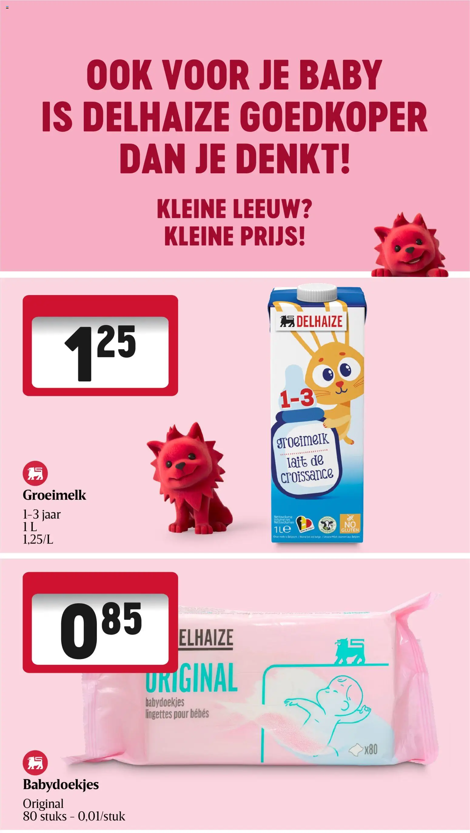 {H1} | Pagina: 45 | Producten: Babydoekjes, Melk