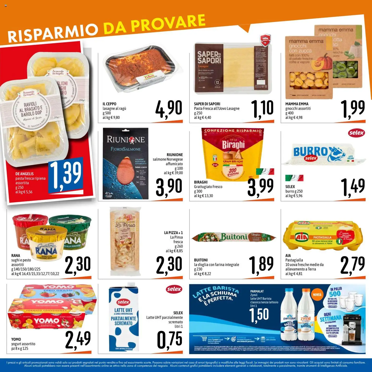 Volantino Emisfero del 19/10/2026 | Pagina: 14 | Prodotti: Pizza, Salmone, Farina, Gnocchi