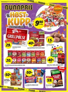 Forhåndsvisning av Bunnpris kundeavis gyldig fra 28/09/2026