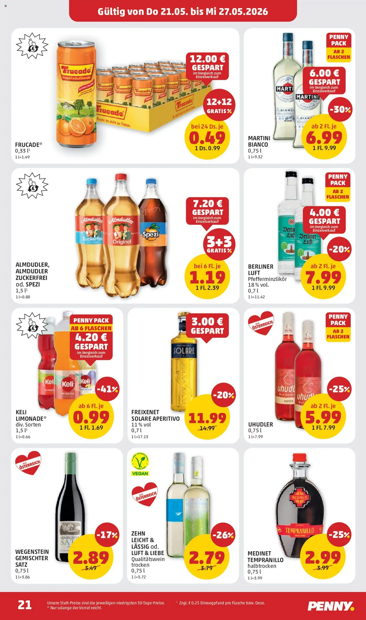 Penny Markt Flugblatt gültig ab 21.05.2026 | Seite: 21 | Produkte: Pfirsich