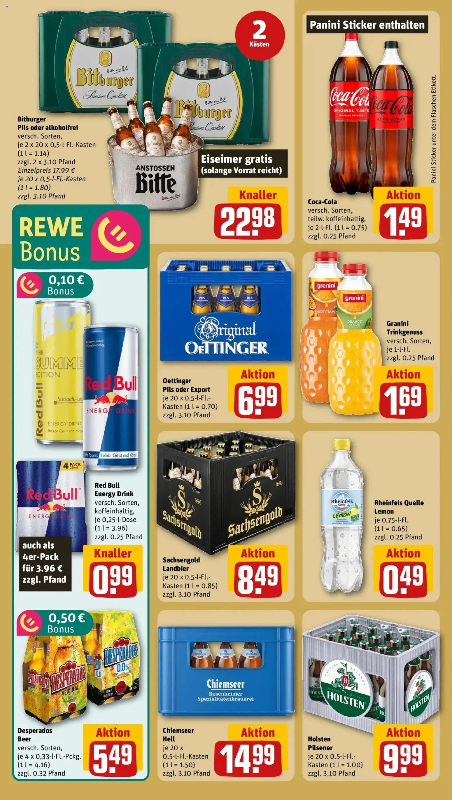 Rewe Prospekt Hoyerswerda – gültig ab 01.06.2026 | Seite: 24 | Produkte: Pils, Oettinger, Desperados, Rheinfels quelle