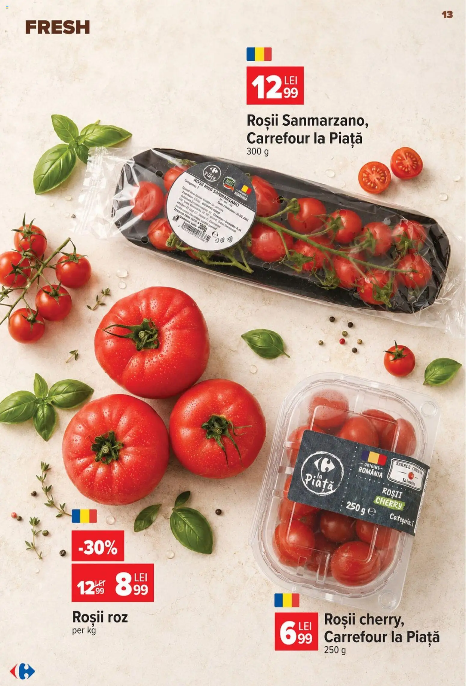 Noul catalog Carrefour – valabil de la 24.06.2026 | Pagină: 13 | Produse: Roșii