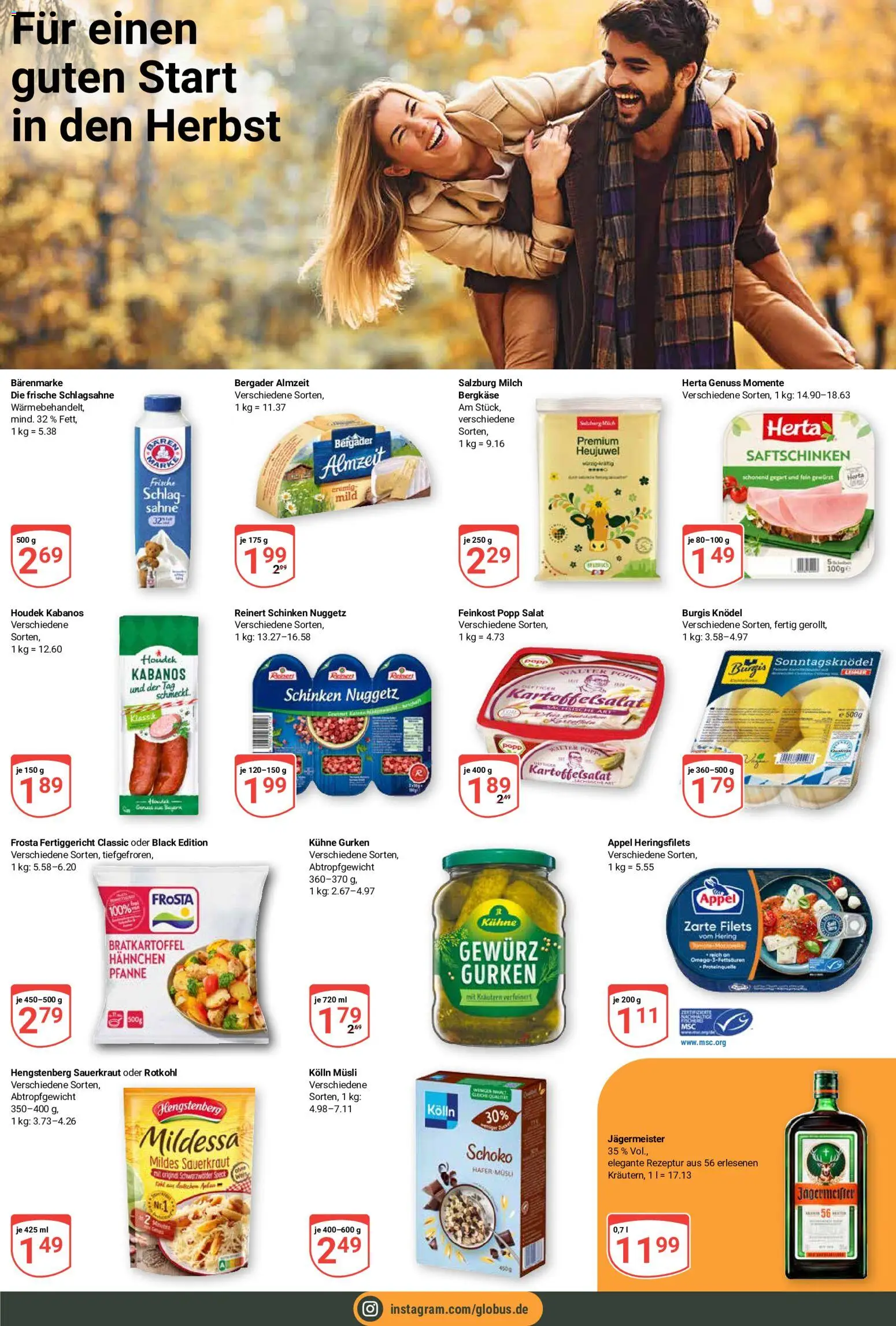 Globus Prospekt Neustadt a.d. Weinstraße – gültig ab 31.08.2026 | Seite: 6 | Produkte: Hering, Kolln, Schlagsahne, Frosta