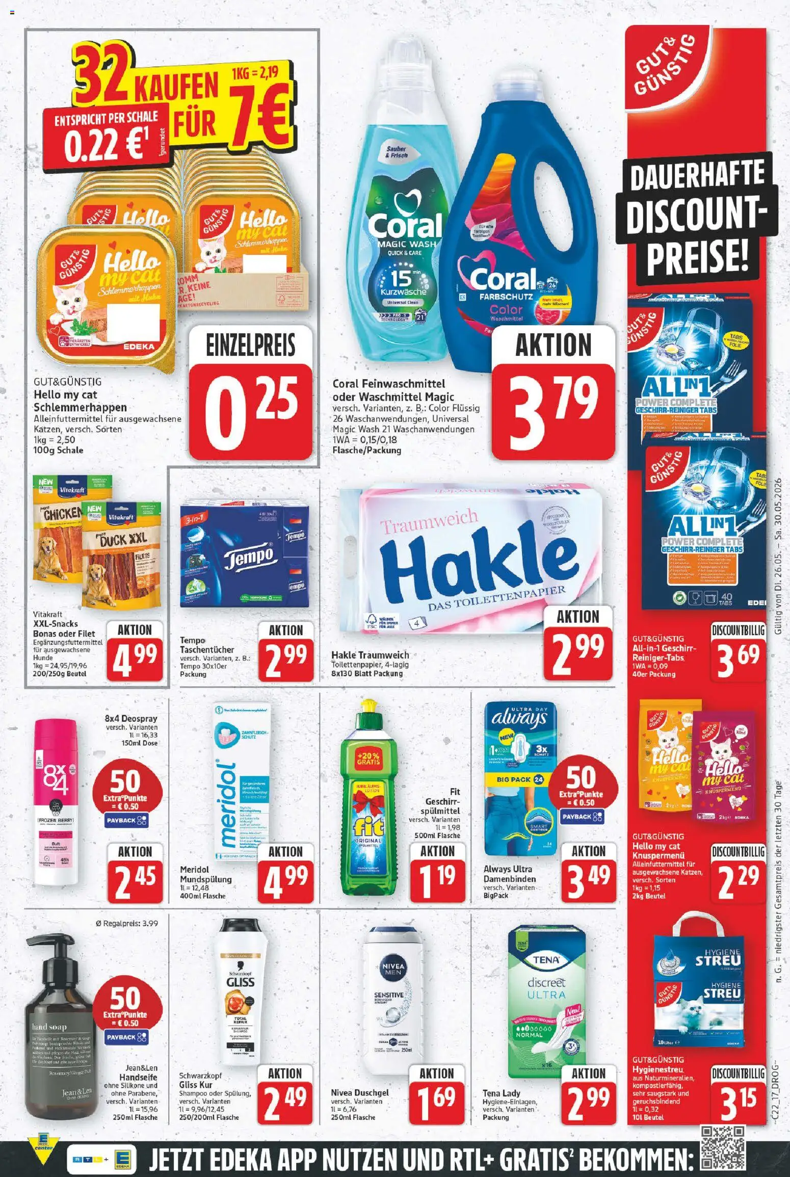E center Prospekt – gültig ab 26.05.2026 | Seite: 20 | Produkte: Shampoo, Duschgel, Tempo, Toilettenpapier