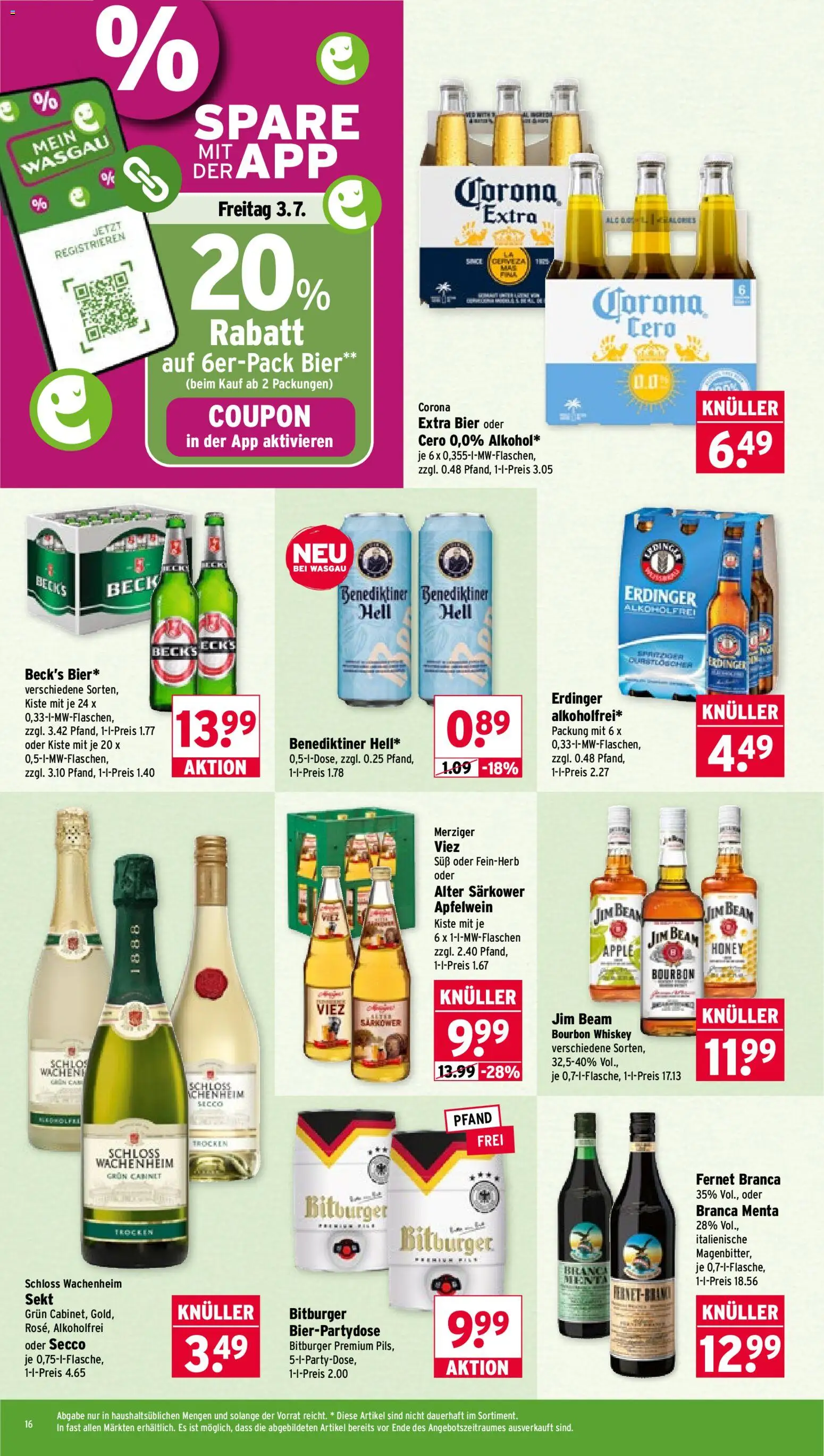 Wasgau Prospekt | 29.06.2026 | Wie erhält man einen begrenzten Rabatt? | Deutschland