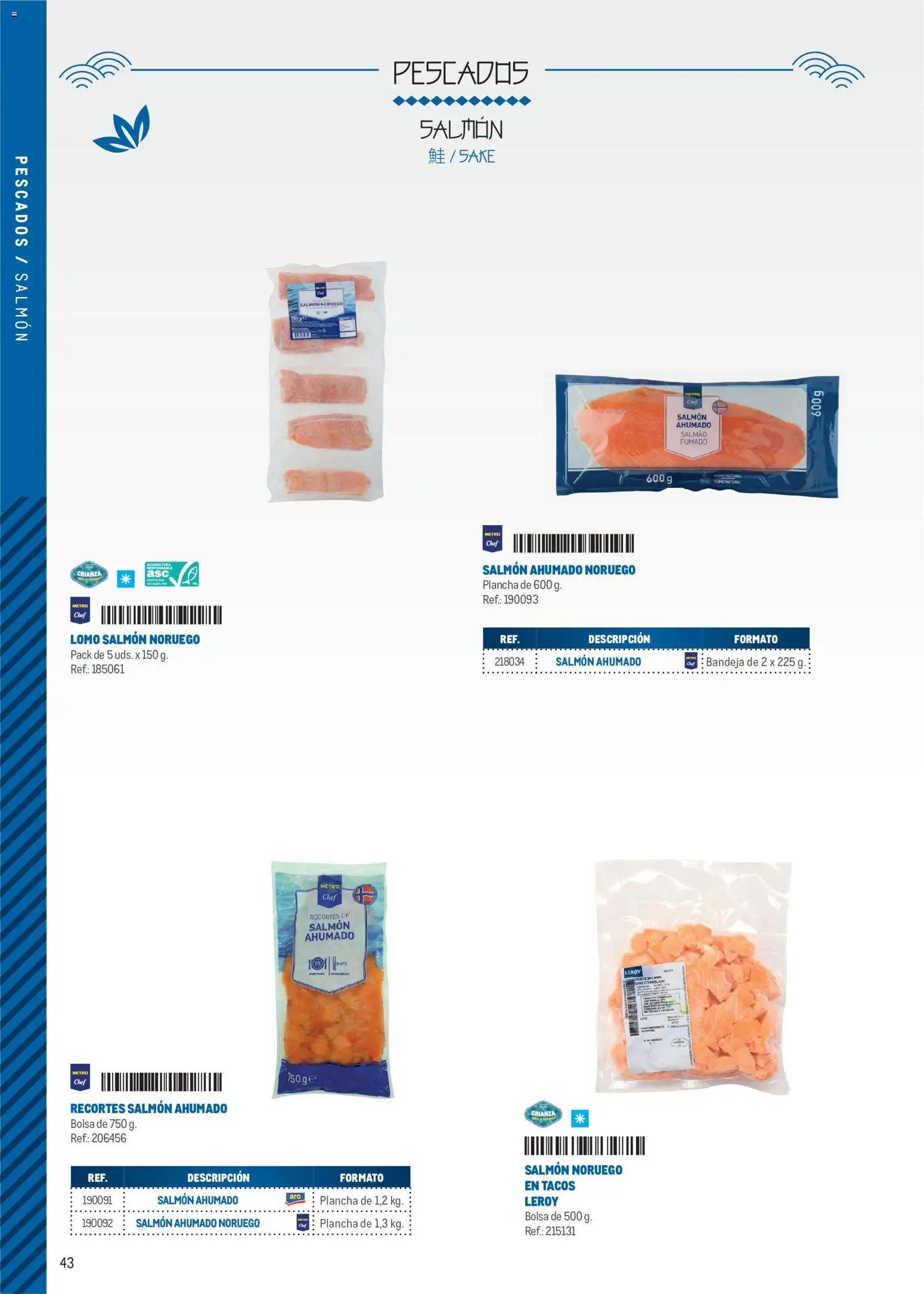 Makro Cocina Fusión Asiática Canarias II │ válido desde el 11.05.2026 | Página: 43 | Productos: Tacos, Bolsa, Salmón ahumado, Plancha