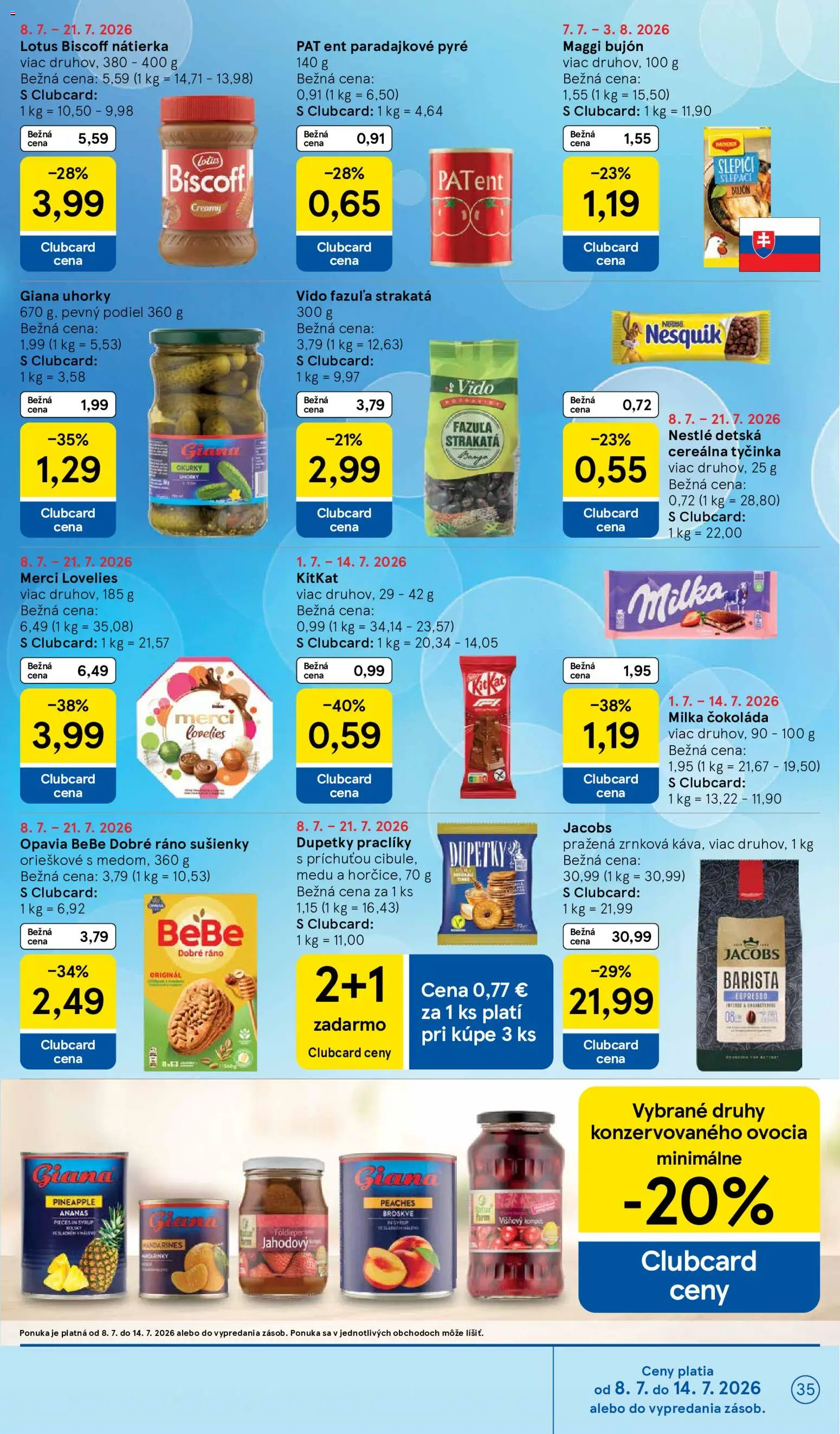 Nové Tesco akcie – leták je platný od 08.07.2026 | Strana: 35