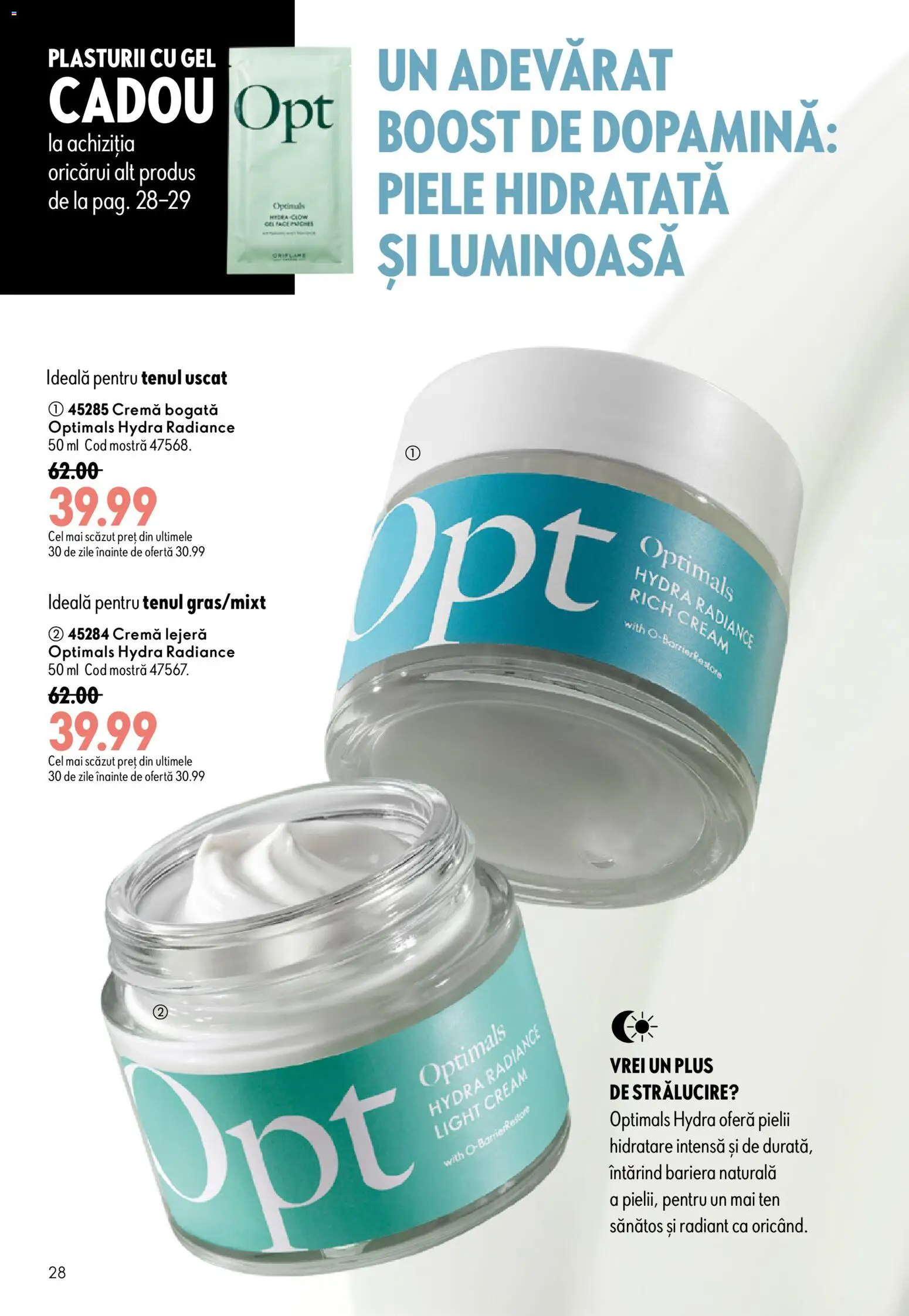 Noul catalog Oriflame – valabil de la 29.07.2026 | Pagină: 28 | Produse: Cremă, Plus