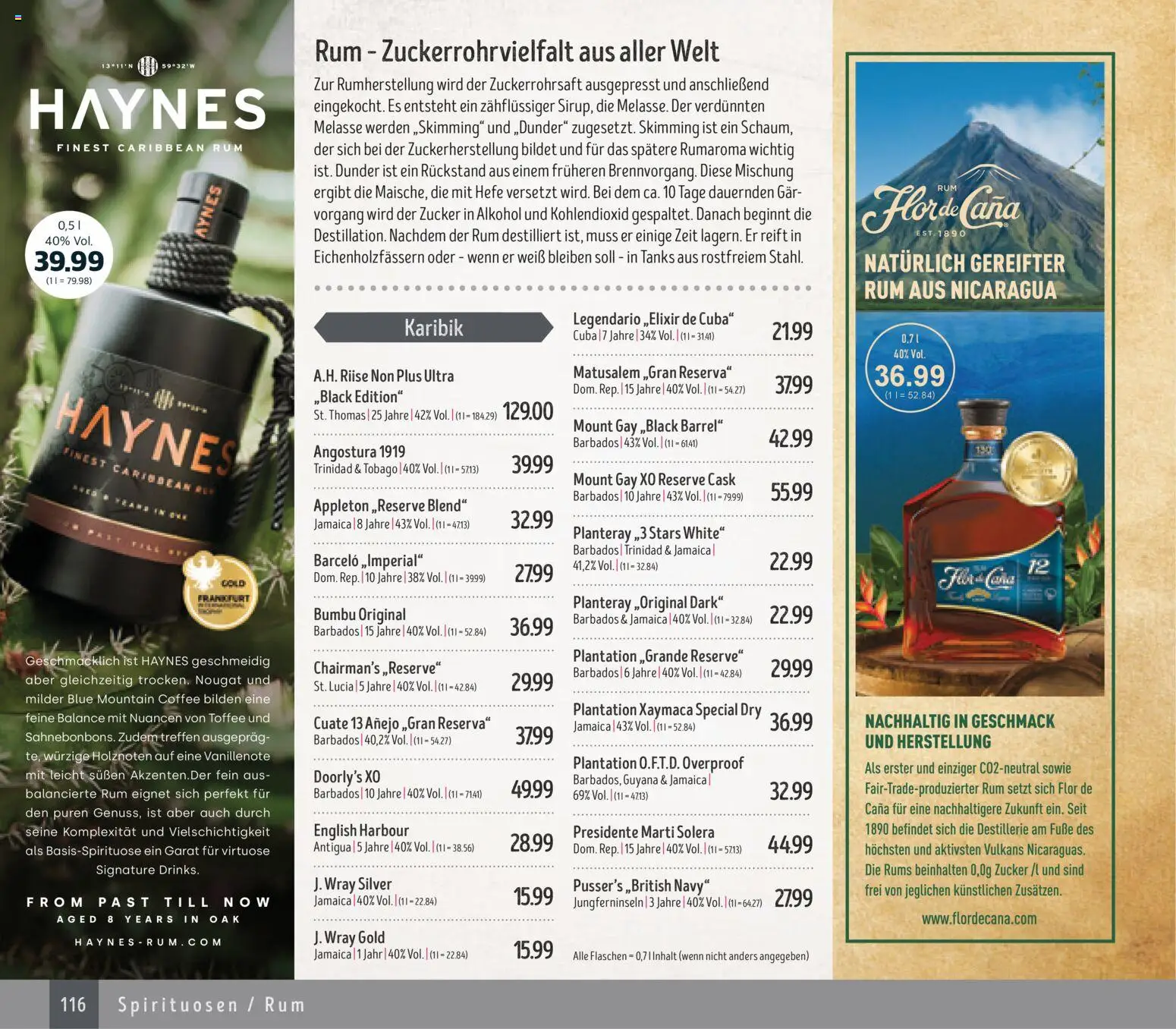 Edeka Struve Wein– und Spirituosen – gültig ab 14.11.2025 | Seite: 116 | Produkte: Rum, Alkohol, Zucker