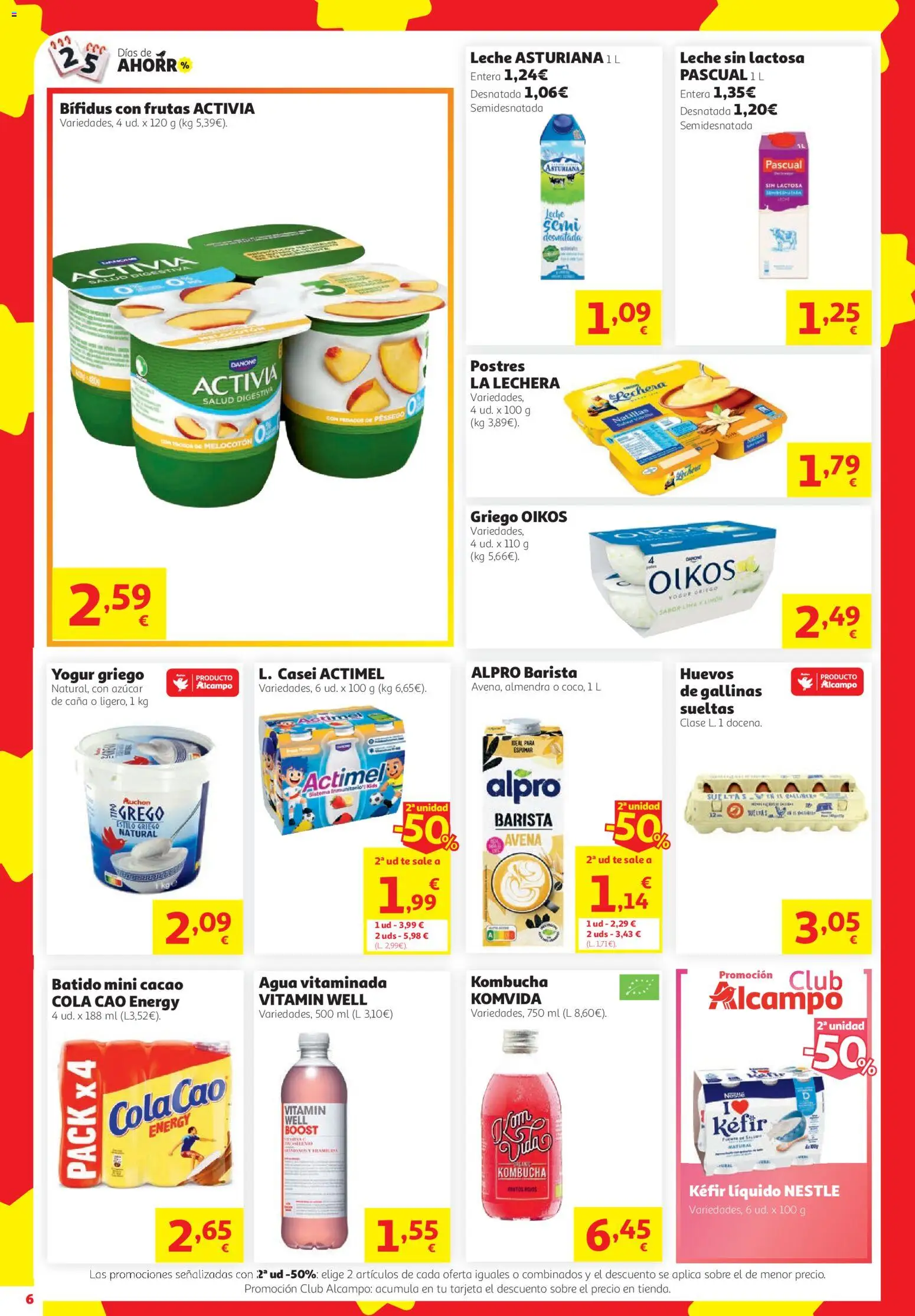 Alcampo Superstore │ válido desde el 08/10/2026 | Página: 6 | Productos: Lima, Huevos, Yogur griego, Azúcar