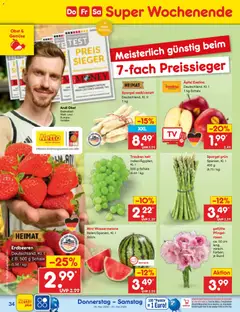 Netto Marken-Discount Prospekt 	 ab 26.05.2026 gültig | Seite: 42 | Produkte: Trauben, Äpfel, Spargel, Basketball