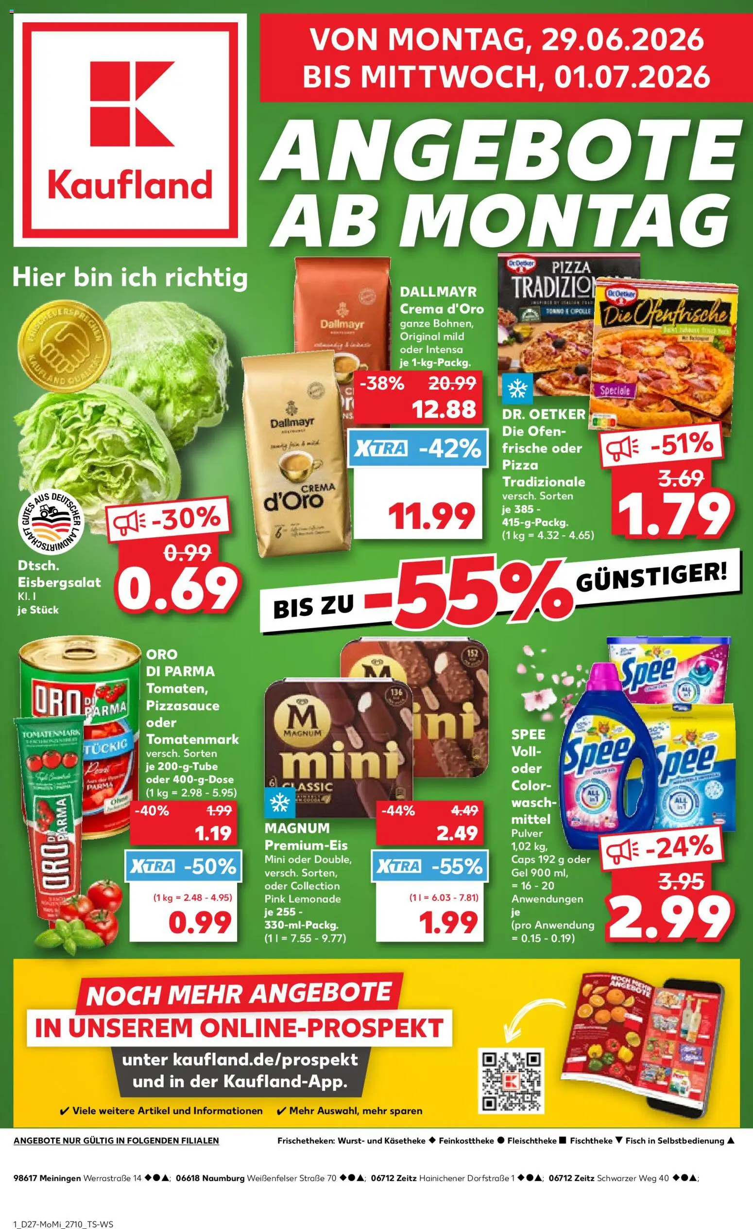 Kaufland Německo leták - Zeitz od 29.06.2026 | Strana: 1