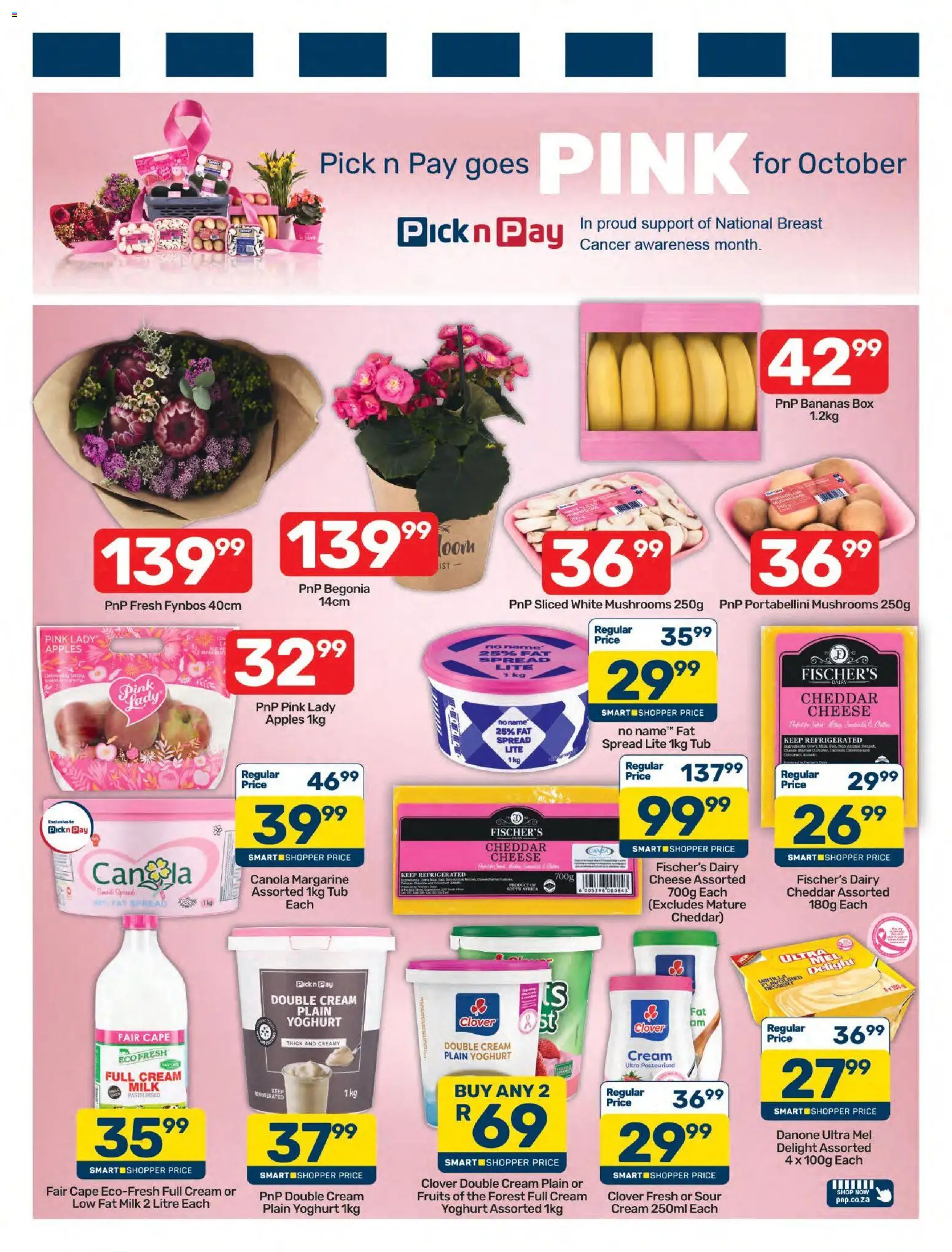New Pick n Pay catalogue – valid from 05/10/2026 | Page: 5 | Products: Yoghurt, Box, Milk, Fat spread
