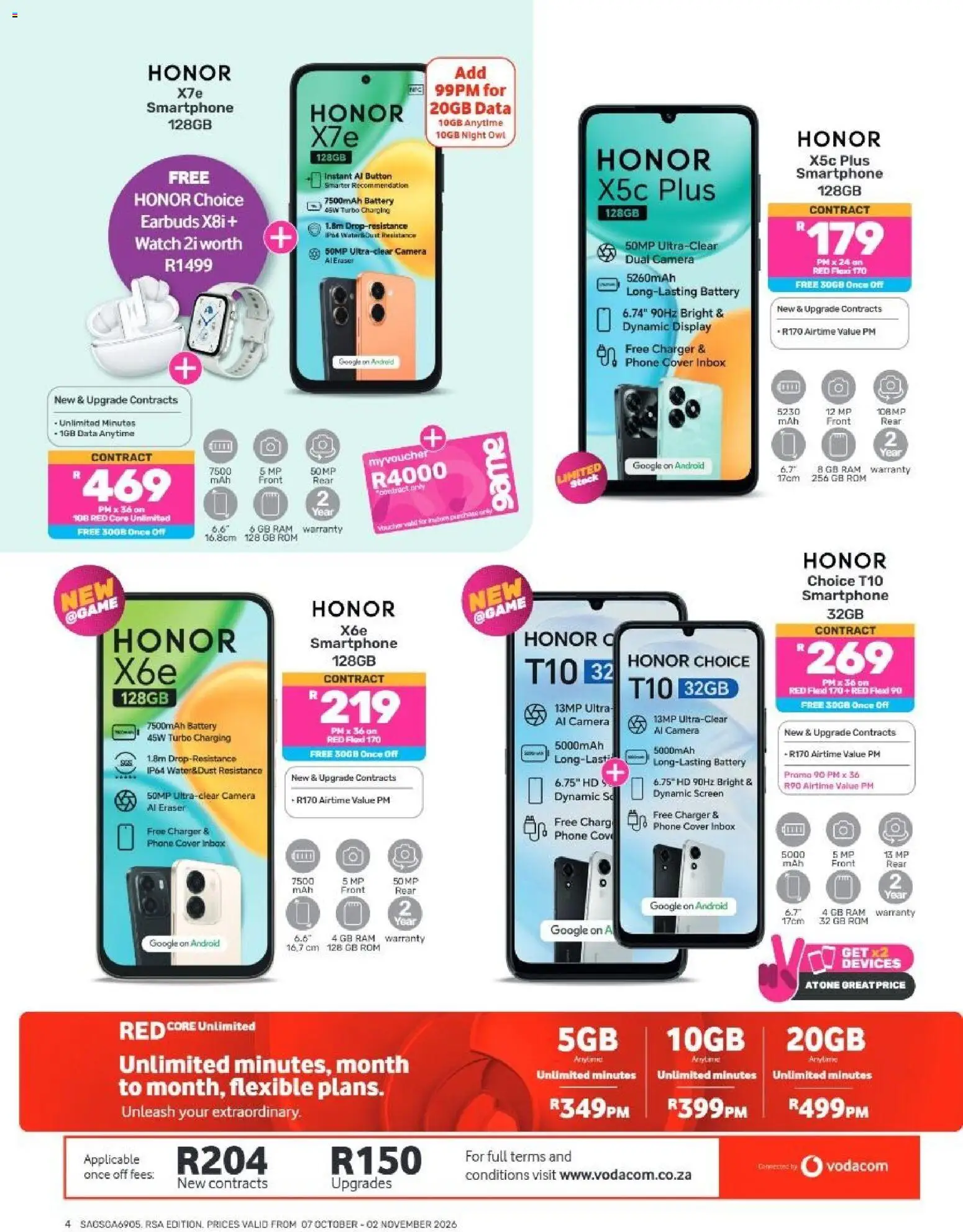 New Game catalogue – valid from 07/10/2026 | Page: 4 | Products: Data, Battery, Charger, Stock