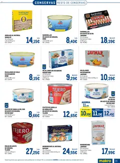 Vista previa Makro Especial Pescados Levante válido desde el 06.04.2026 | Página: 29 | Productos: Sardinillas, Aceite, Aceite de oliva, Σταθμός εργασίας