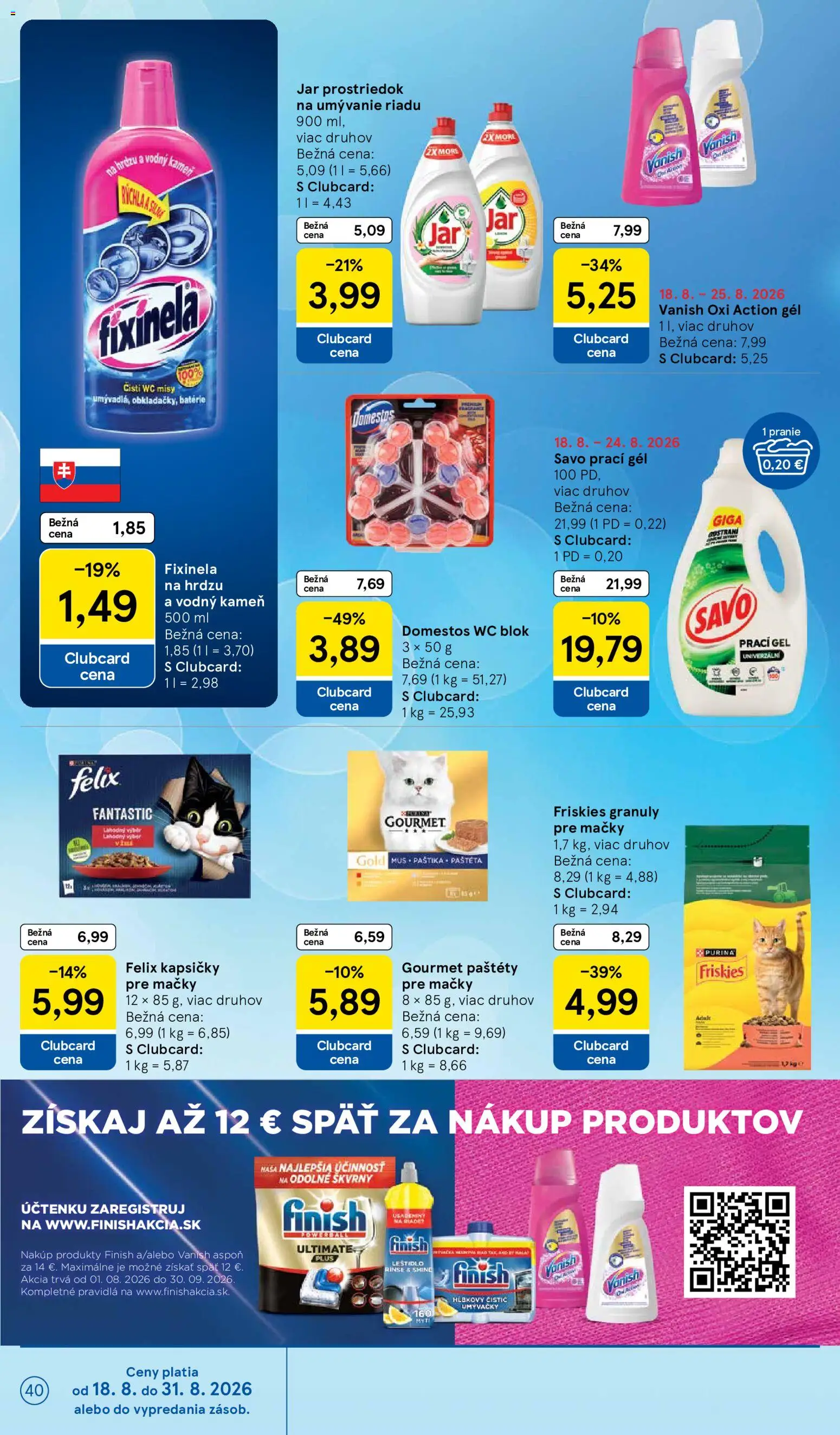 Nové Tesco akcie – leták je platný od 19.08.2026 | Strana: 40