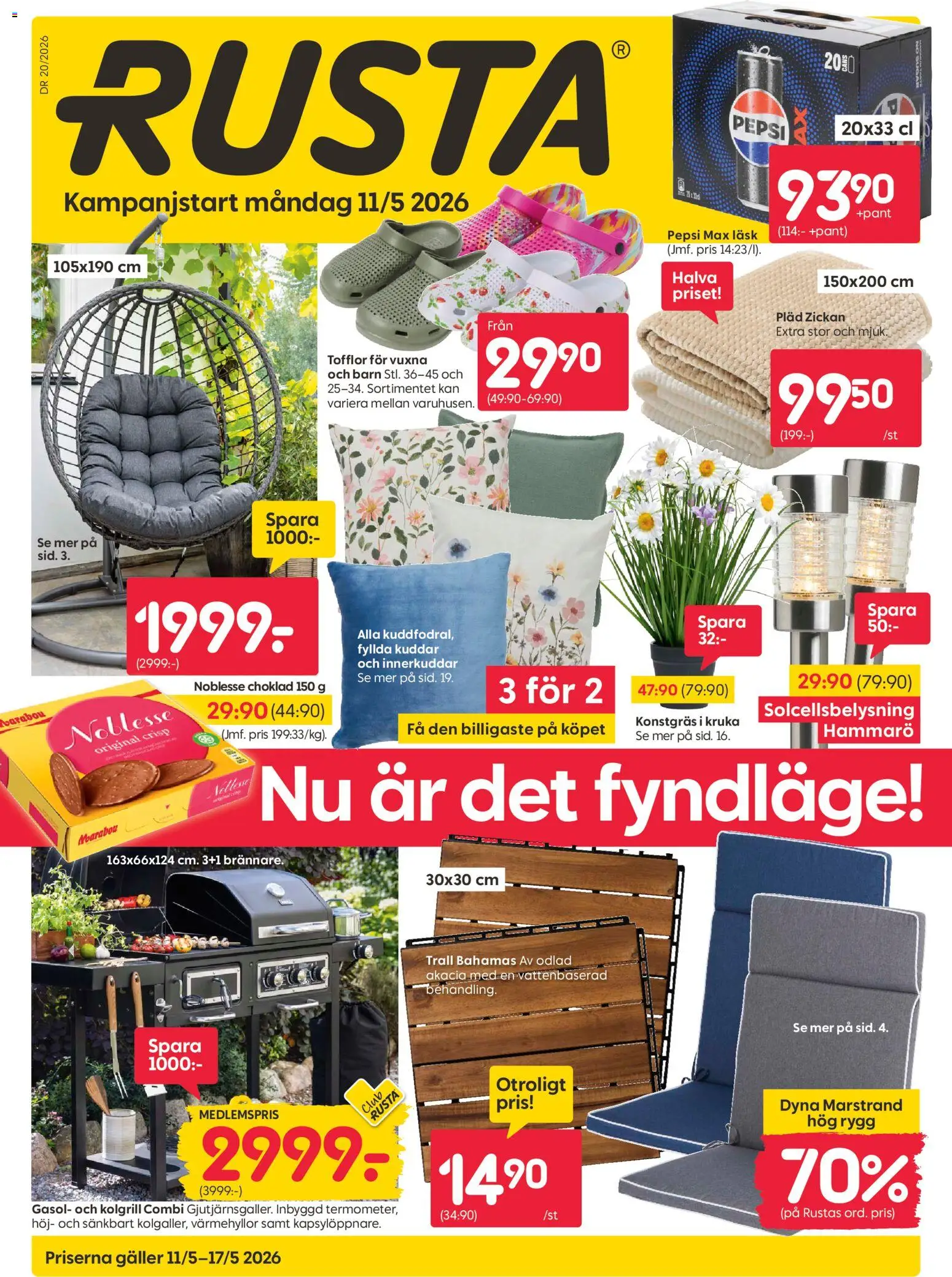 Rusta reklamblad aktuell från 11.05.2026 | Sida: 1
