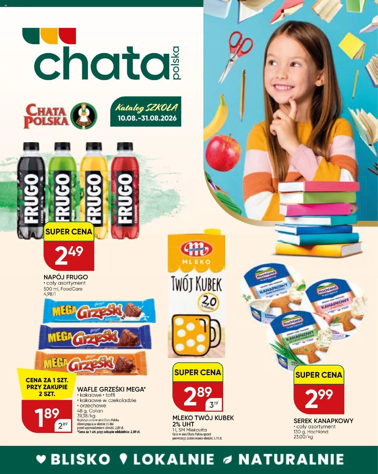 Chata Polska gazetka od 27.08.2026 | Strona: 23 | Produkty: Serek kanapkowy, Wafle, Serek, Mleko