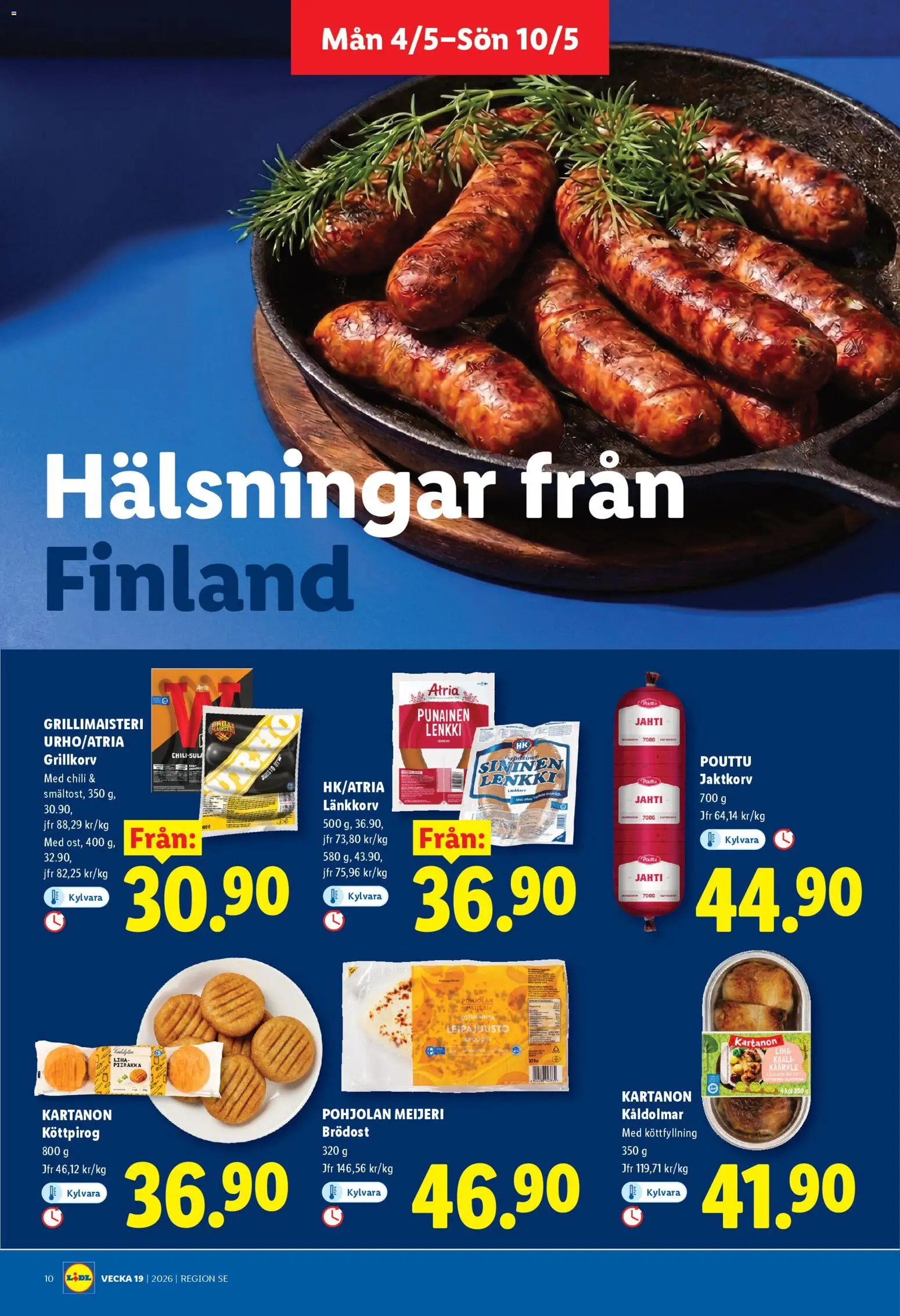 Lidl reklamblad aktuell från 04.05.2026 | Sida: 10 | Produkter: Grillkorv, Chili