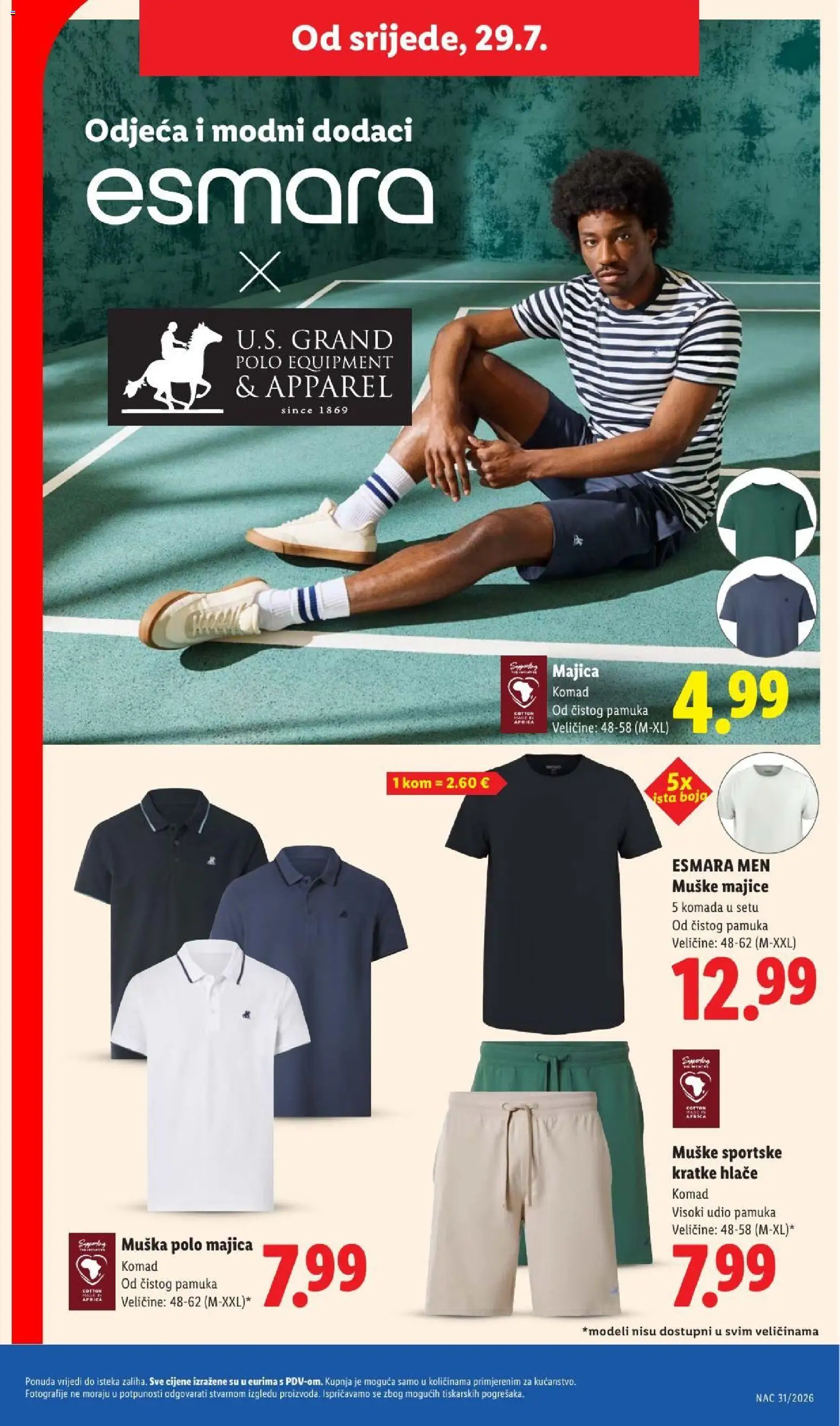 Lidl katalog | vrijedi od 23.07.2026 | Stranica: 43 | Proizvodi: Odjeća, Majica, Hlače, Kratke hlače